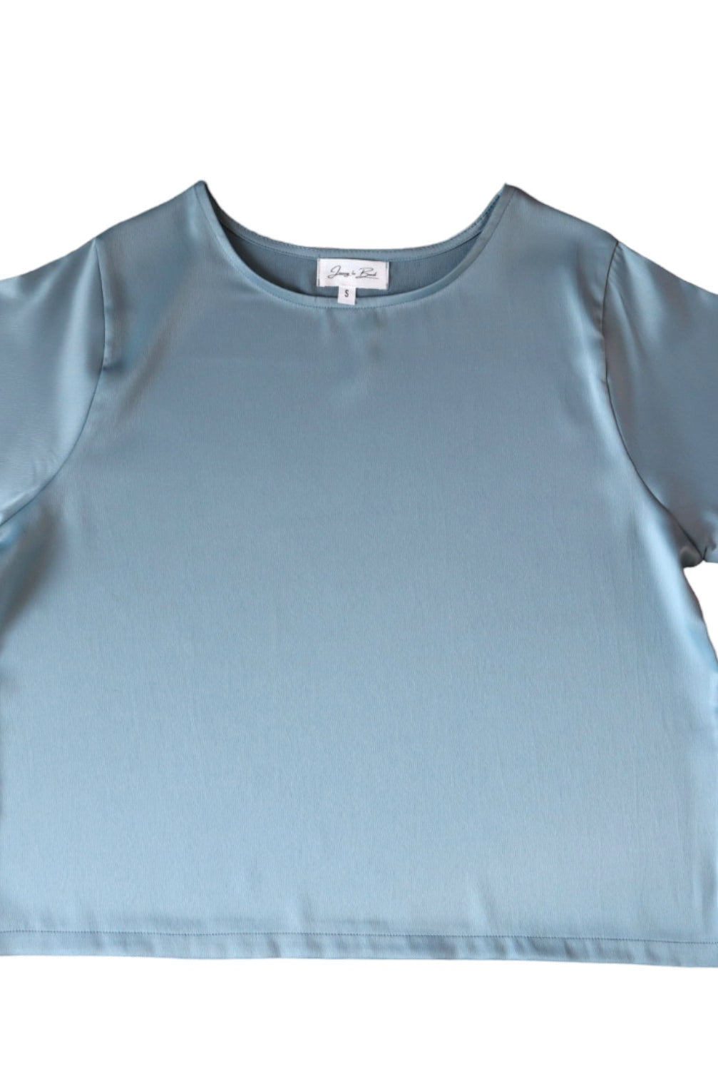 Basic Silk Top - Sky Blue