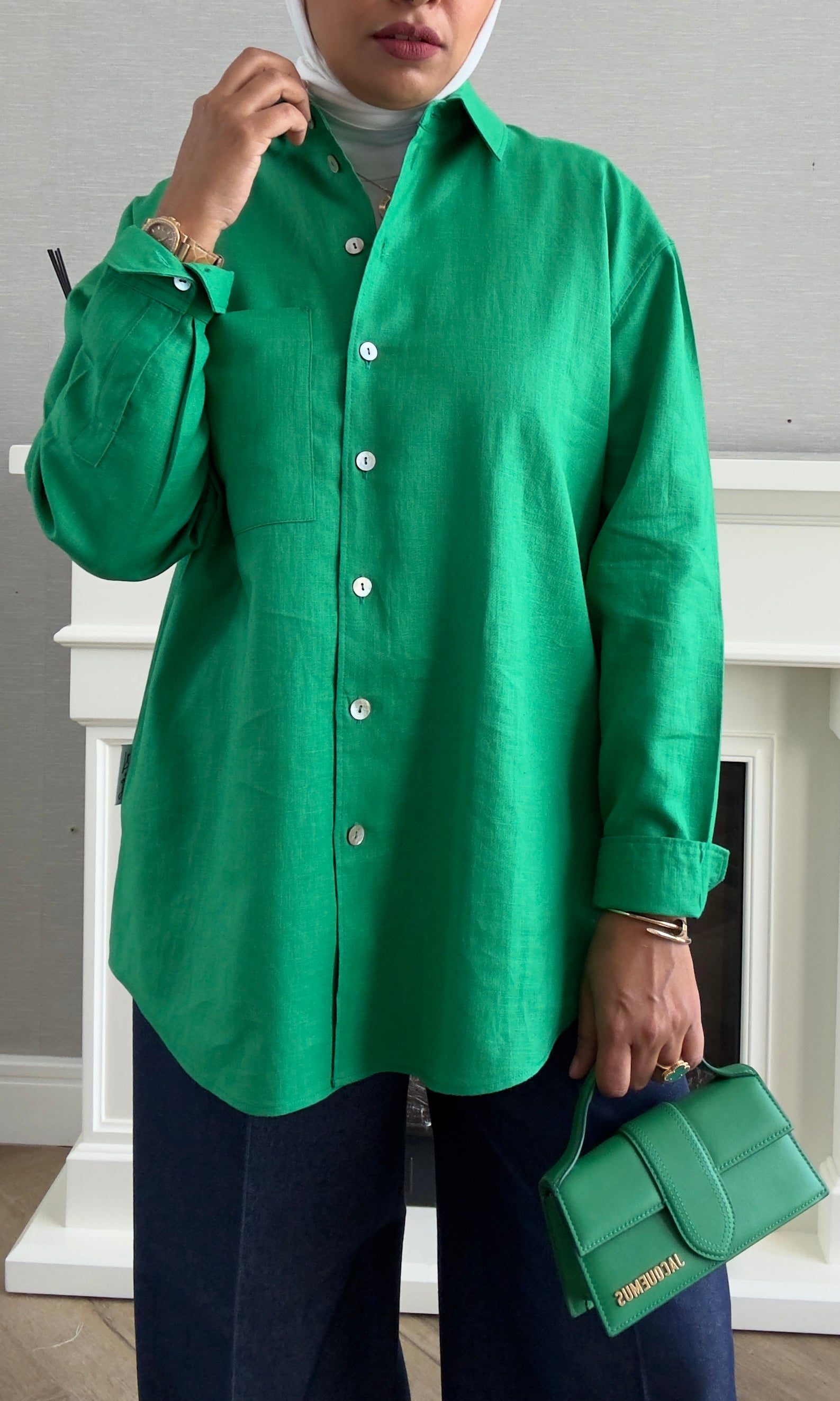 Linen Shirt - Green
