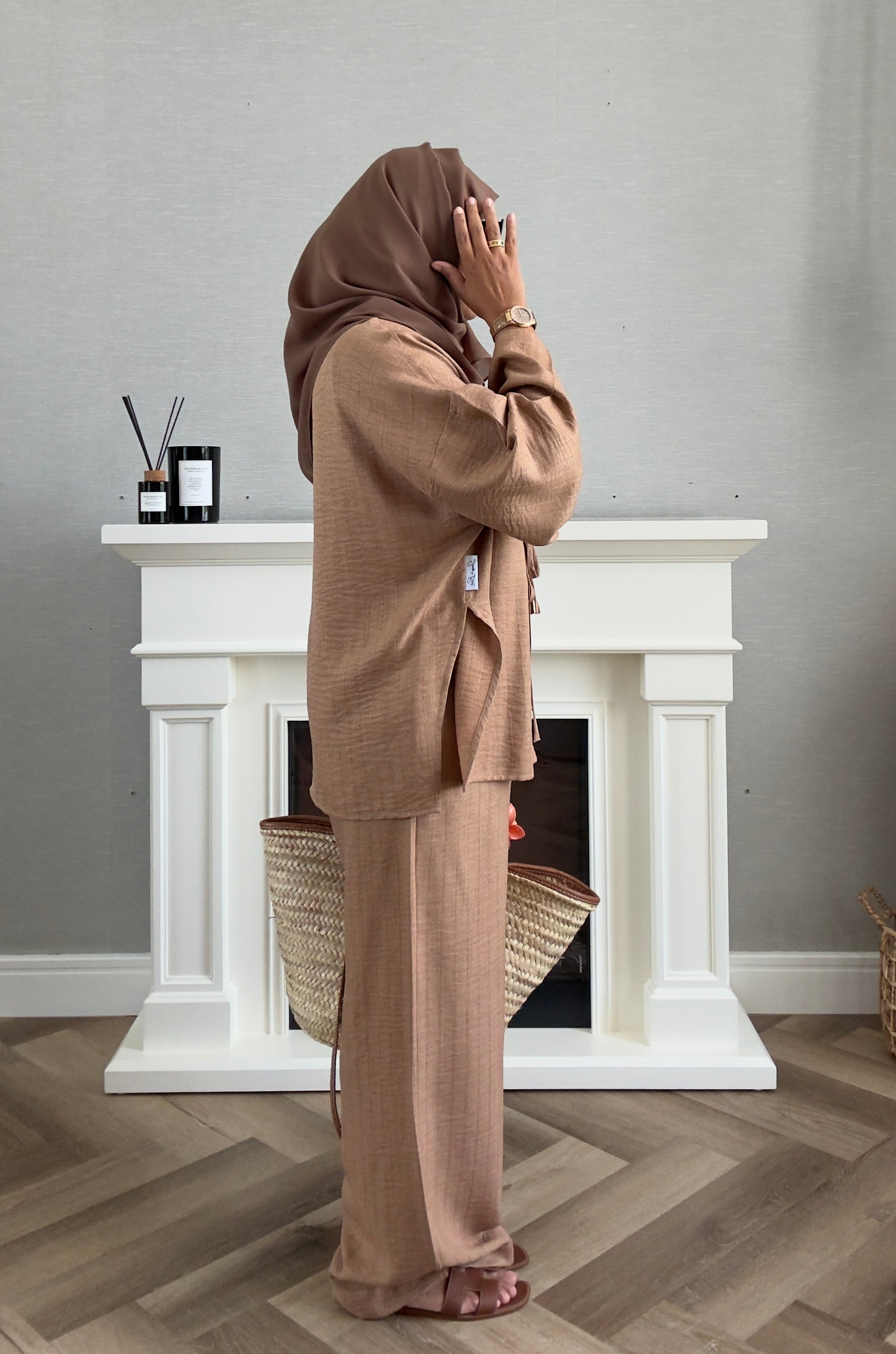 Bow Suit - Brown