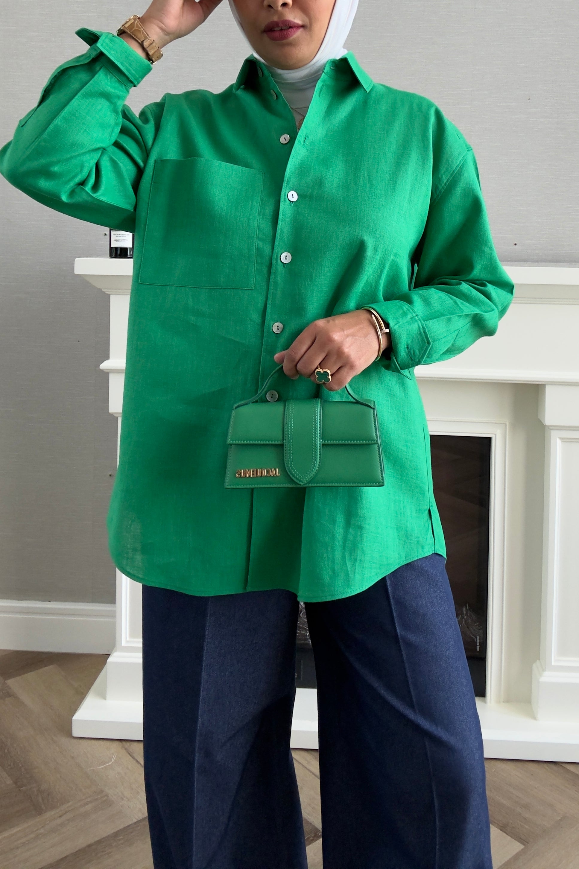 Linen Shirt - Green