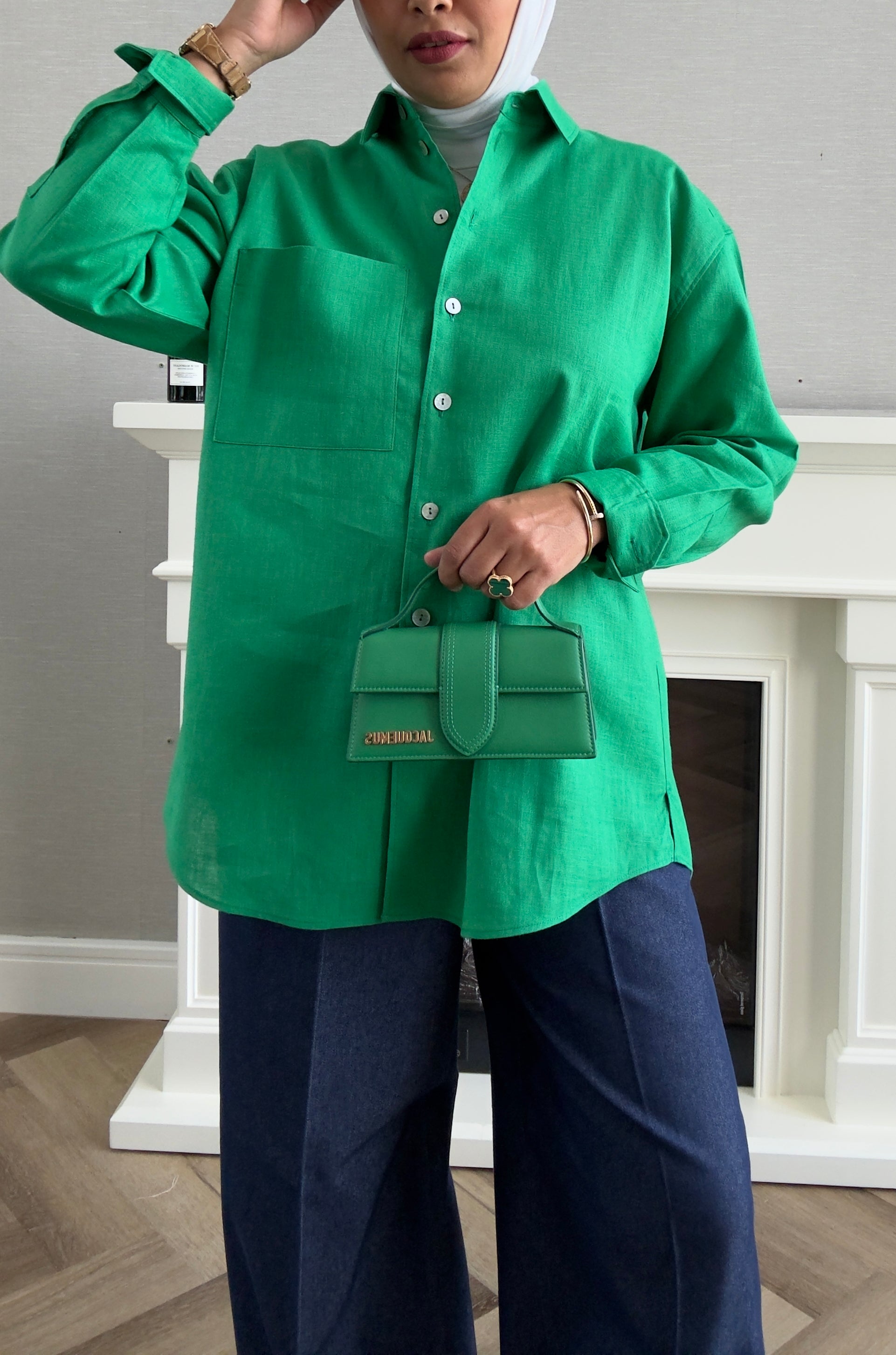 Linen Shirt - Green