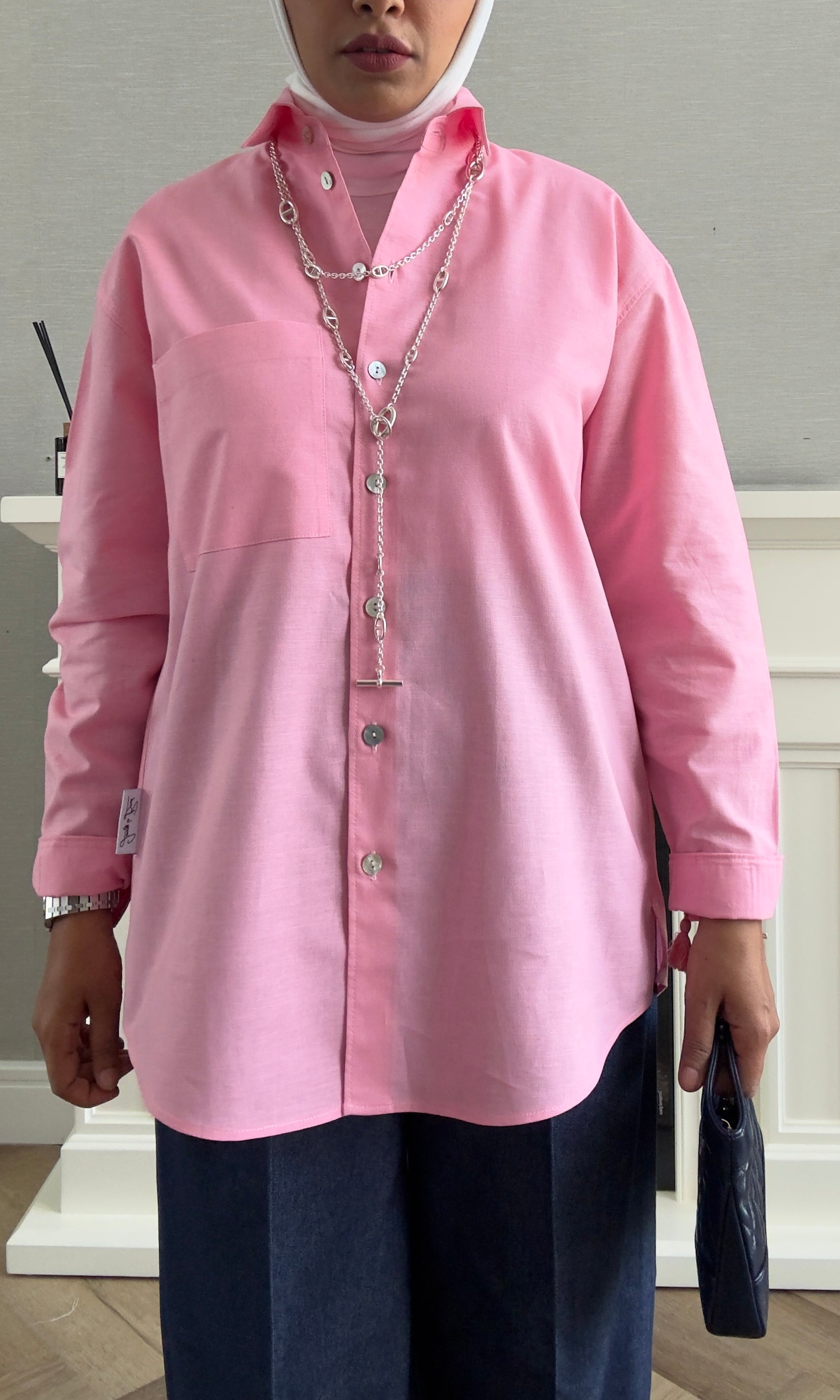 Linen Shirt - Pink