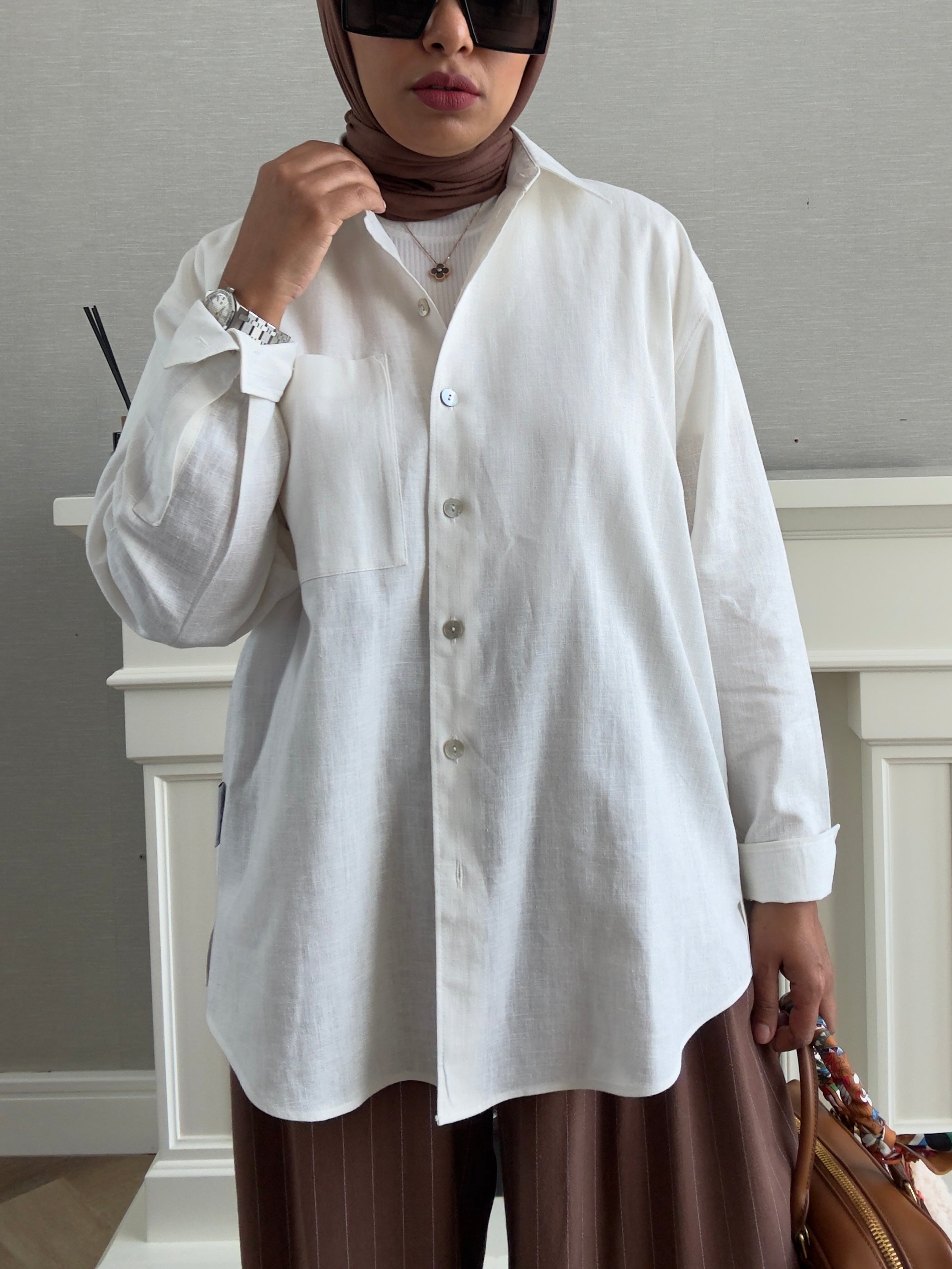 Linen Shirt - White