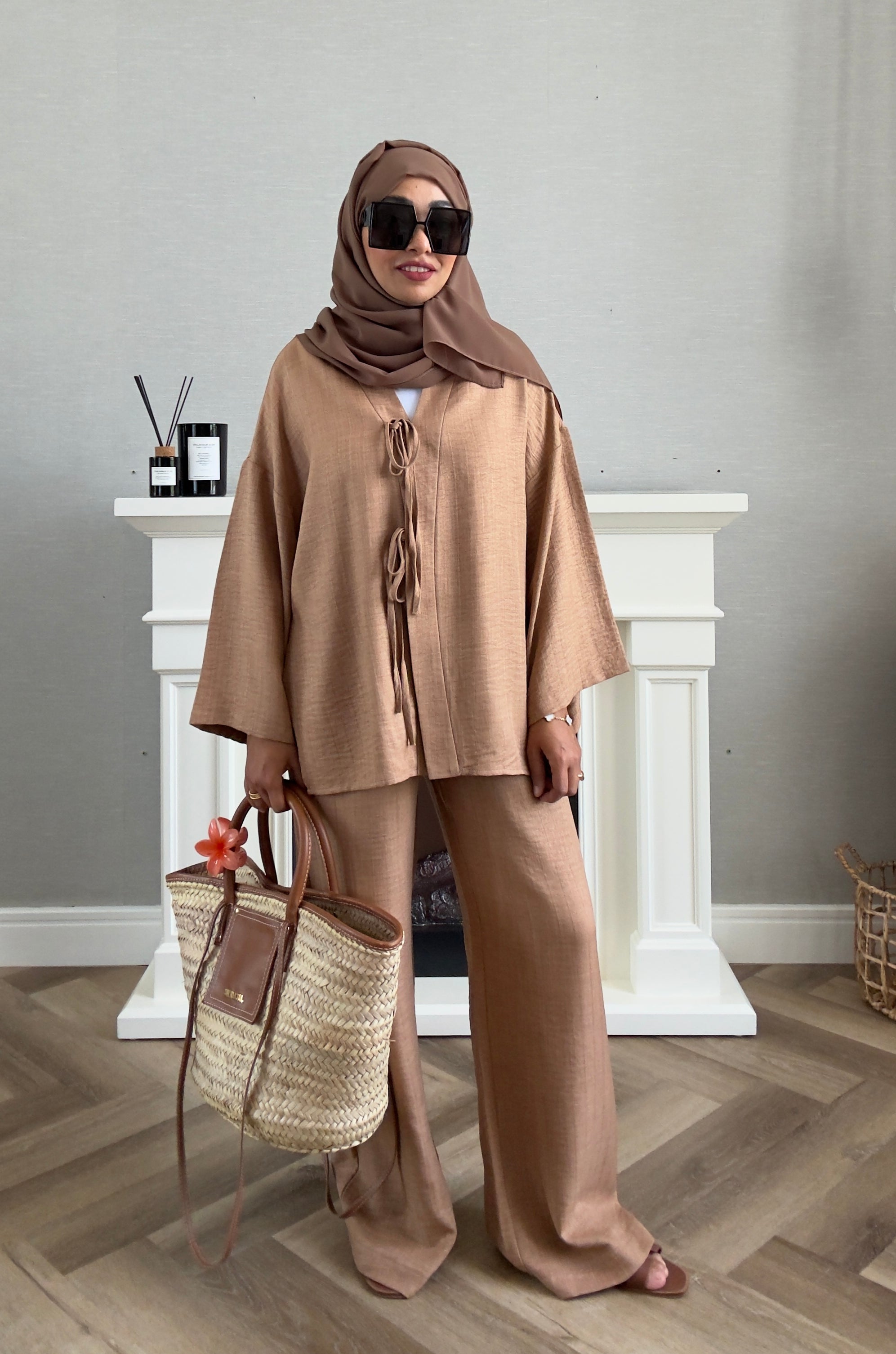 Bow Suit - Brown