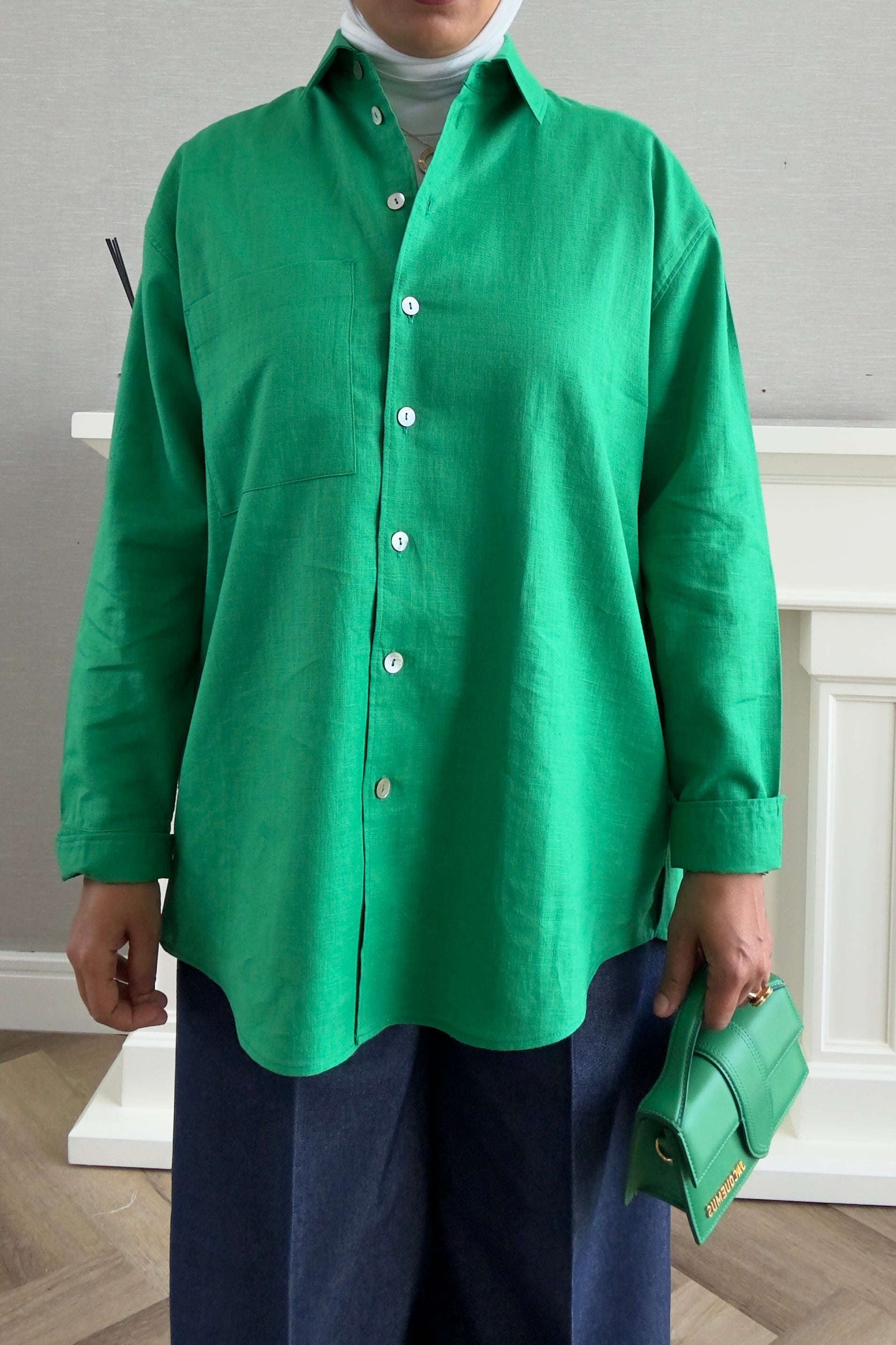 Linen Shirt - Green