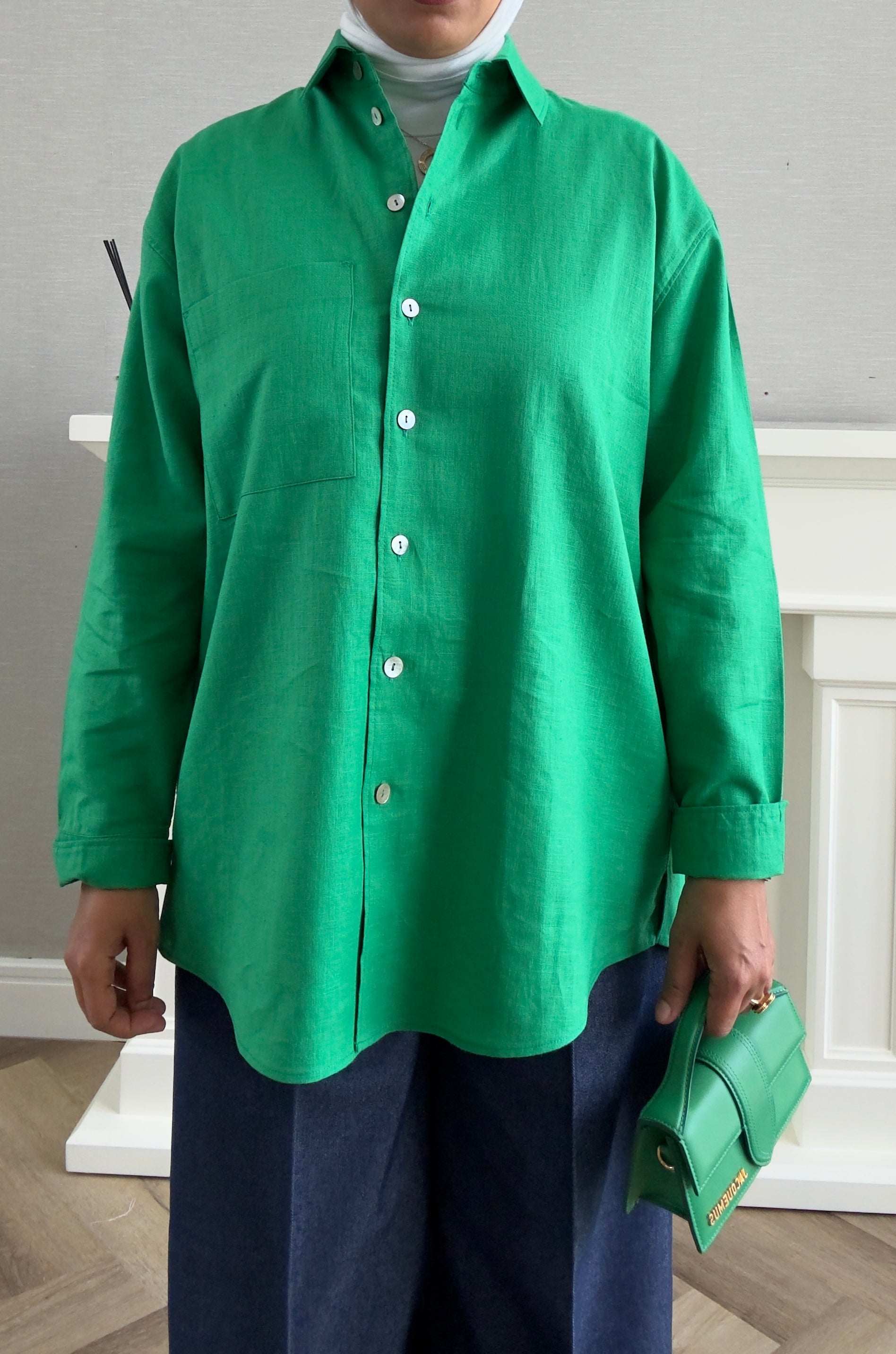 Linen Shirt - Green