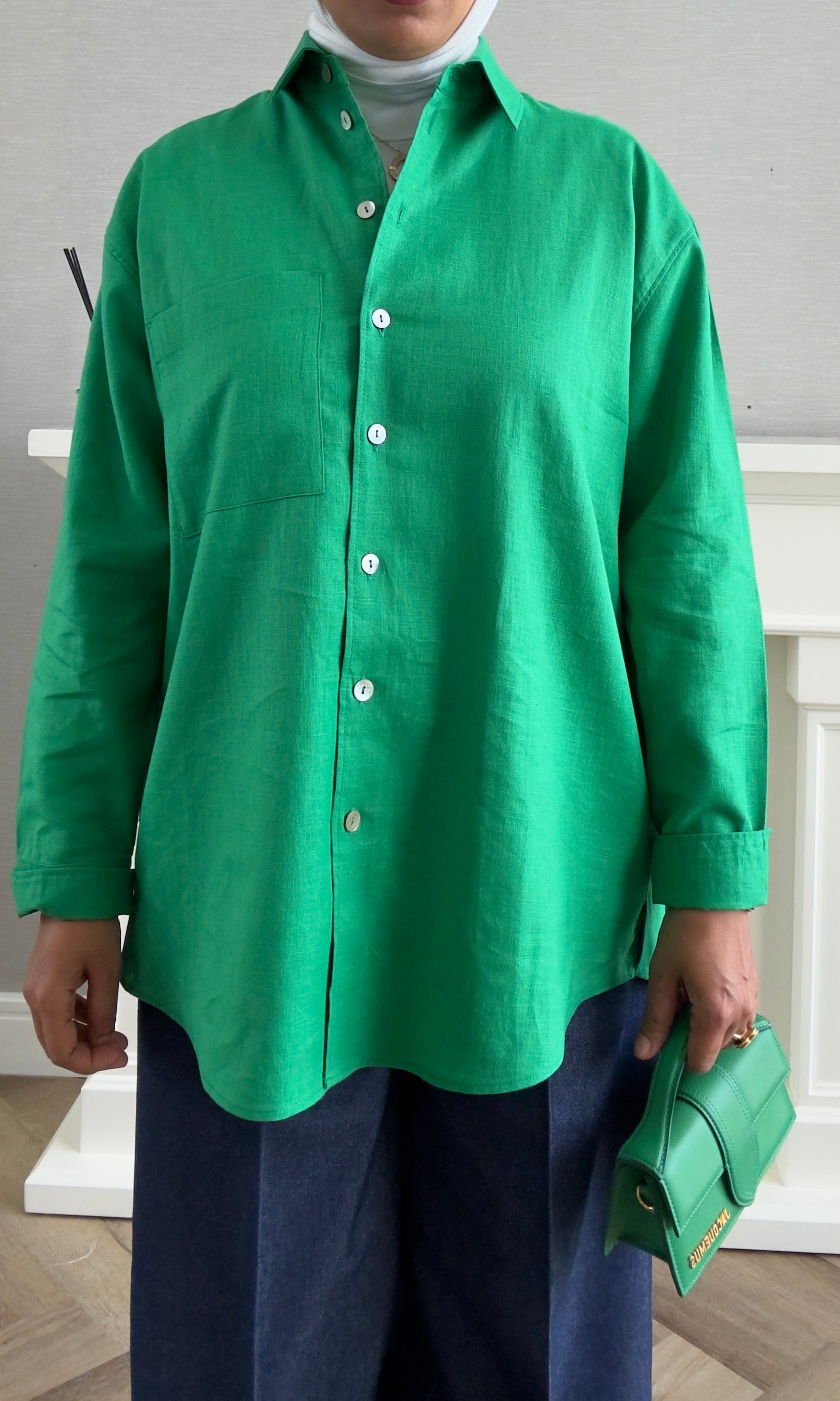 Linen Shirt - Green