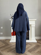 Bow Suit - Navy Blue