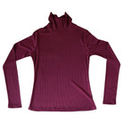 Long Sleeves Basic Top - Maroon