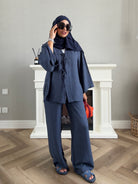 Bow Suit - Navy Blue