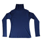 Long Sleeves Basic Top - Navy Blue