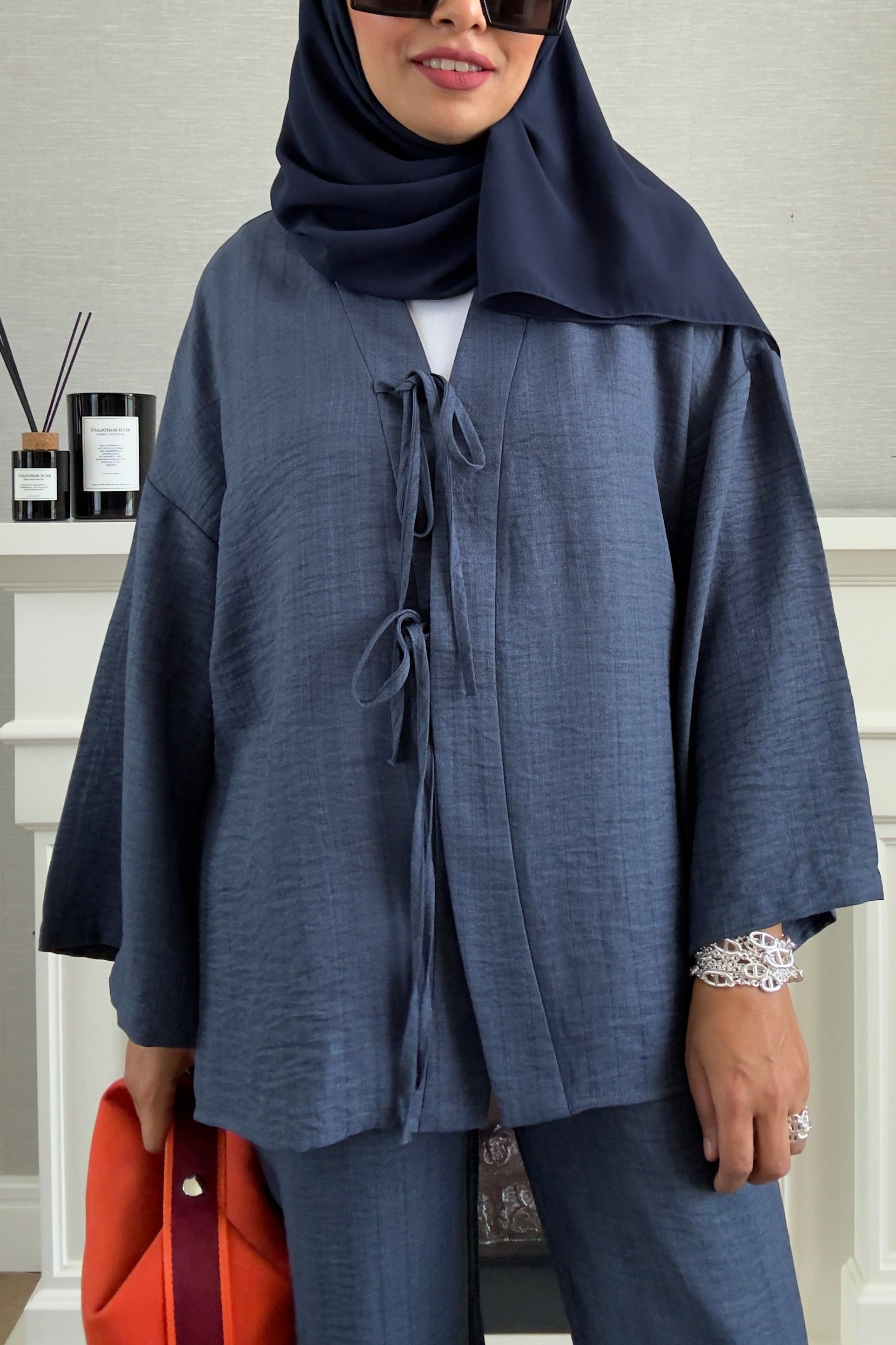 Bow Suit - Navy Blue