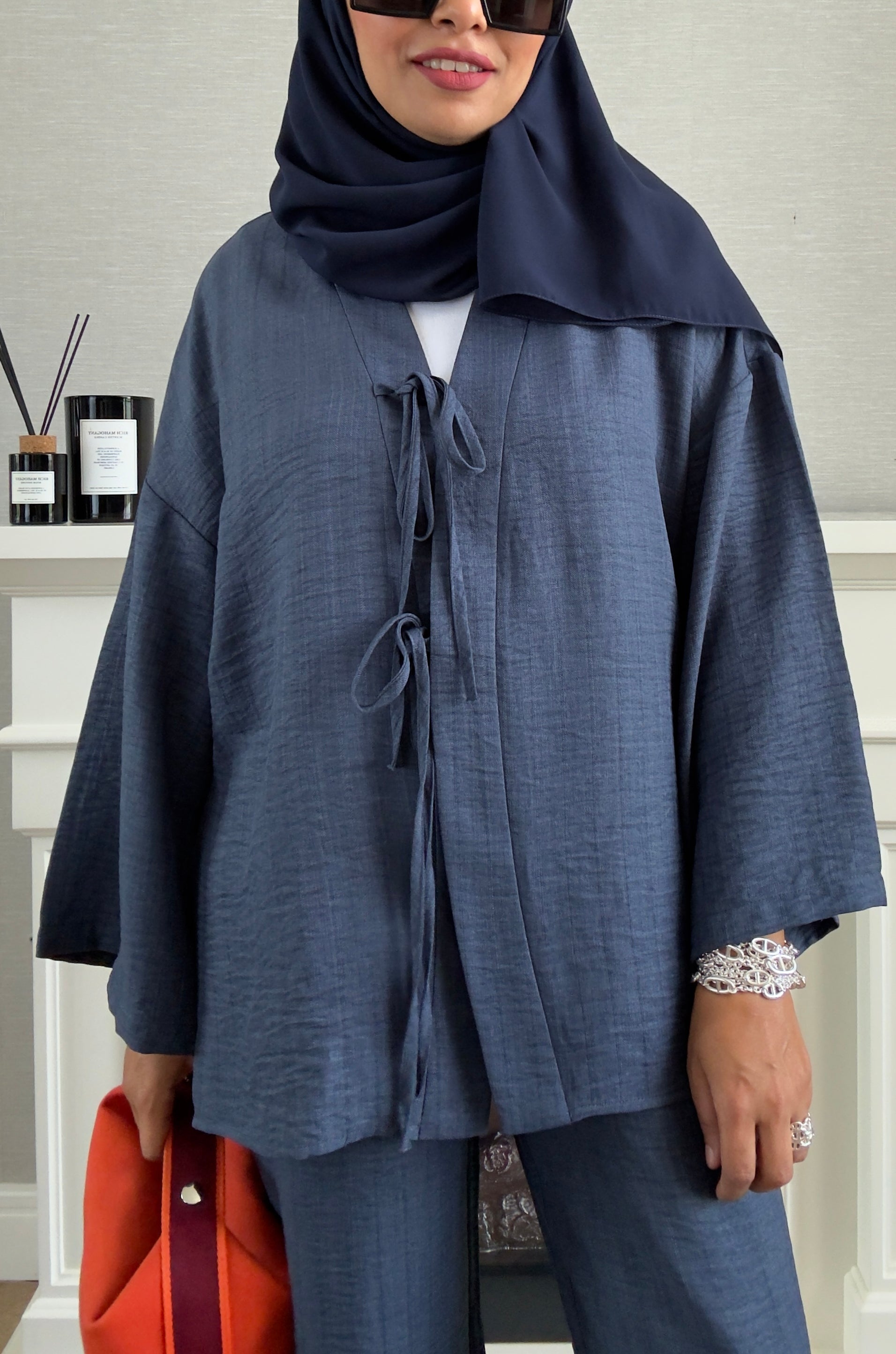 Bow Suit - Navy Blue