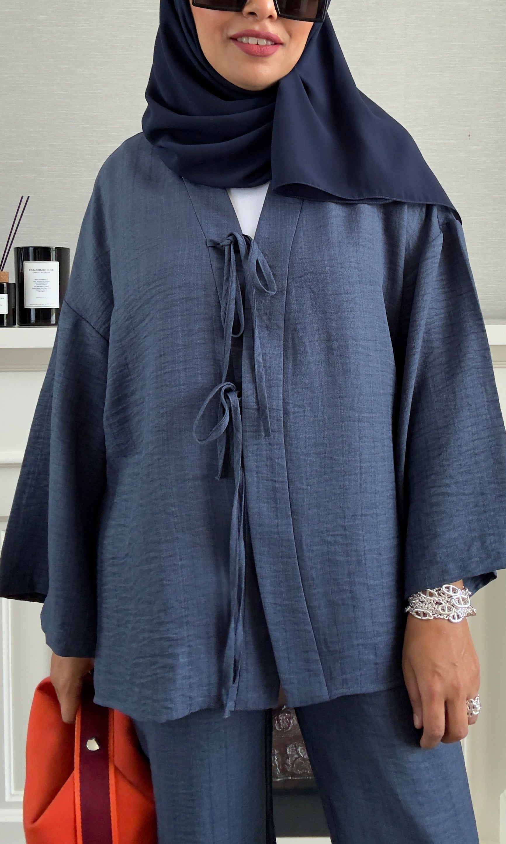 Bow Suit - Navy Blue