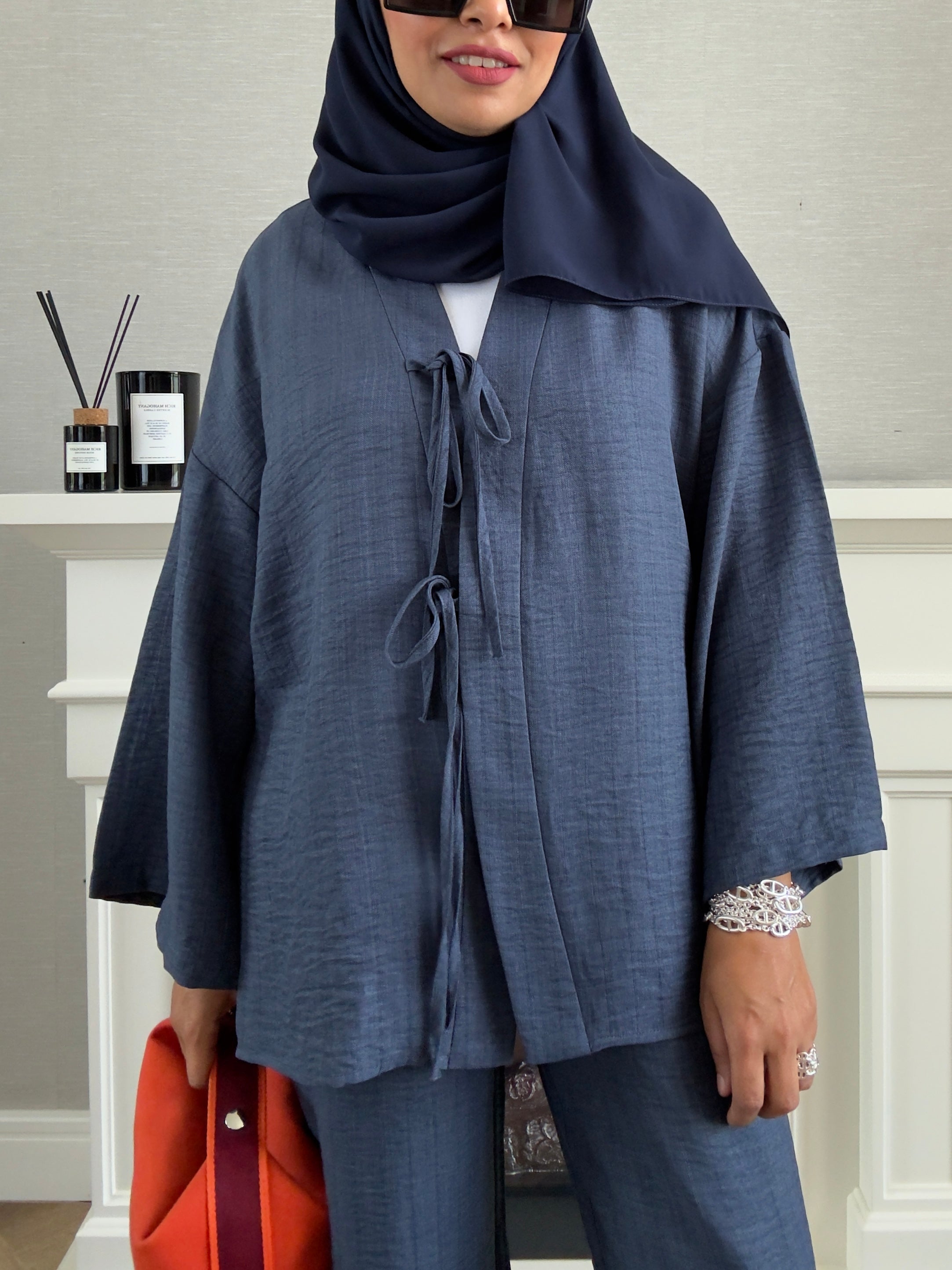 Bow Suit - Navy Blue