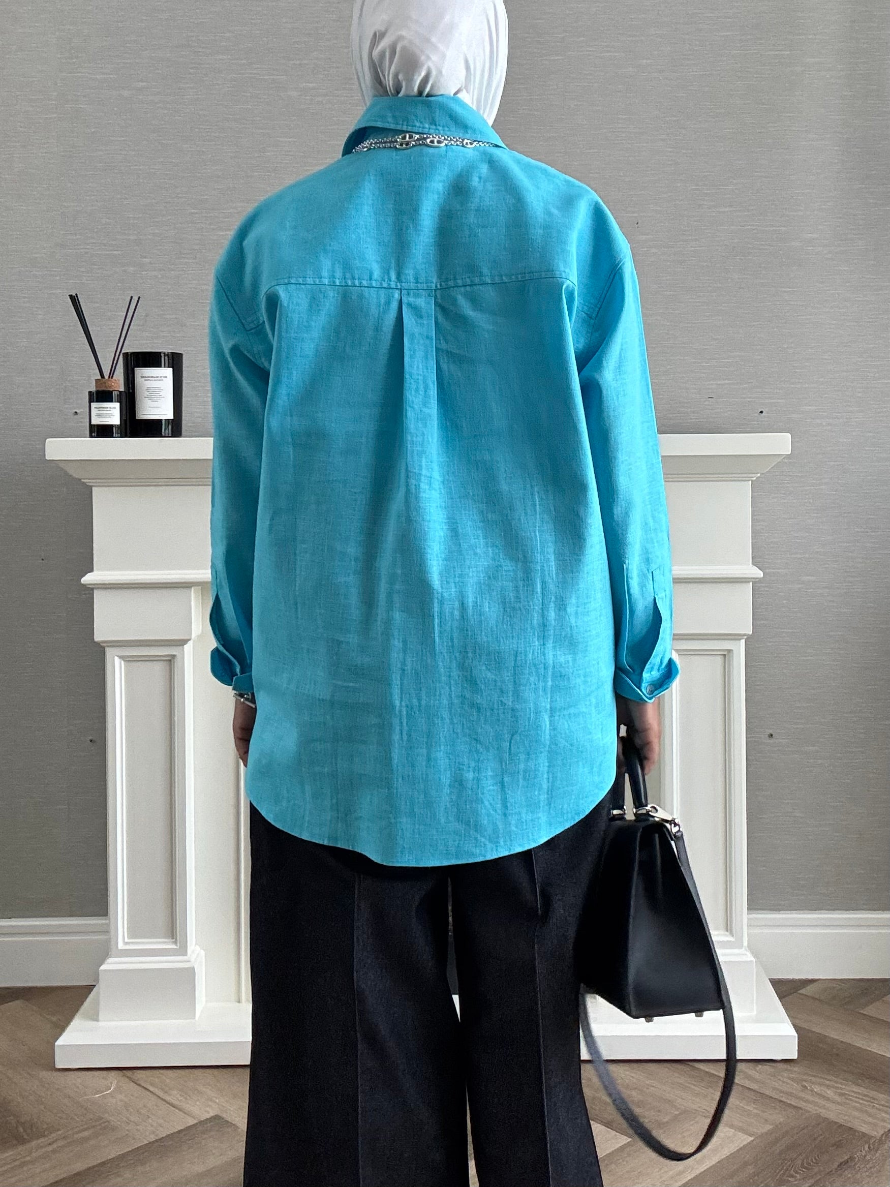 Linen Shirt - Sky Blue