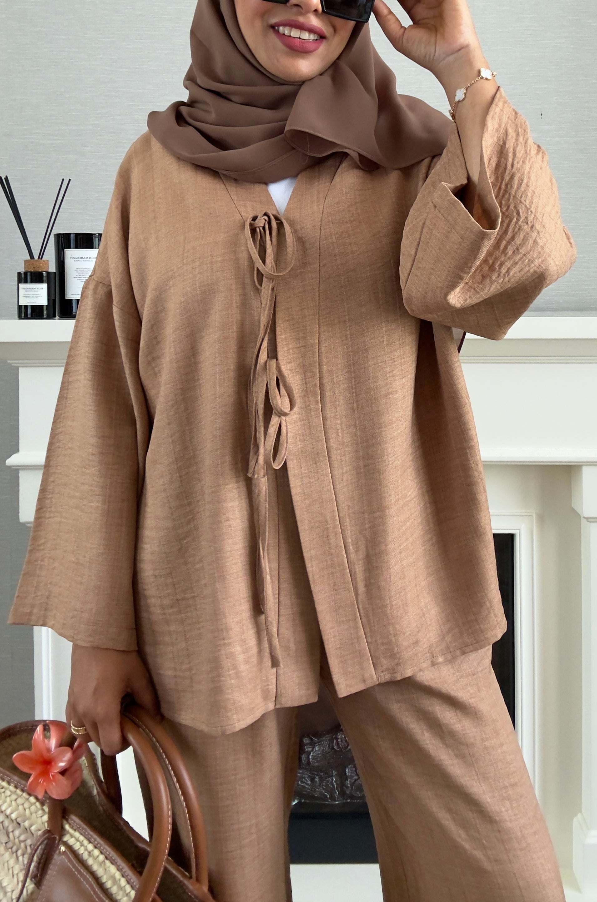 Bow Suit - Brown