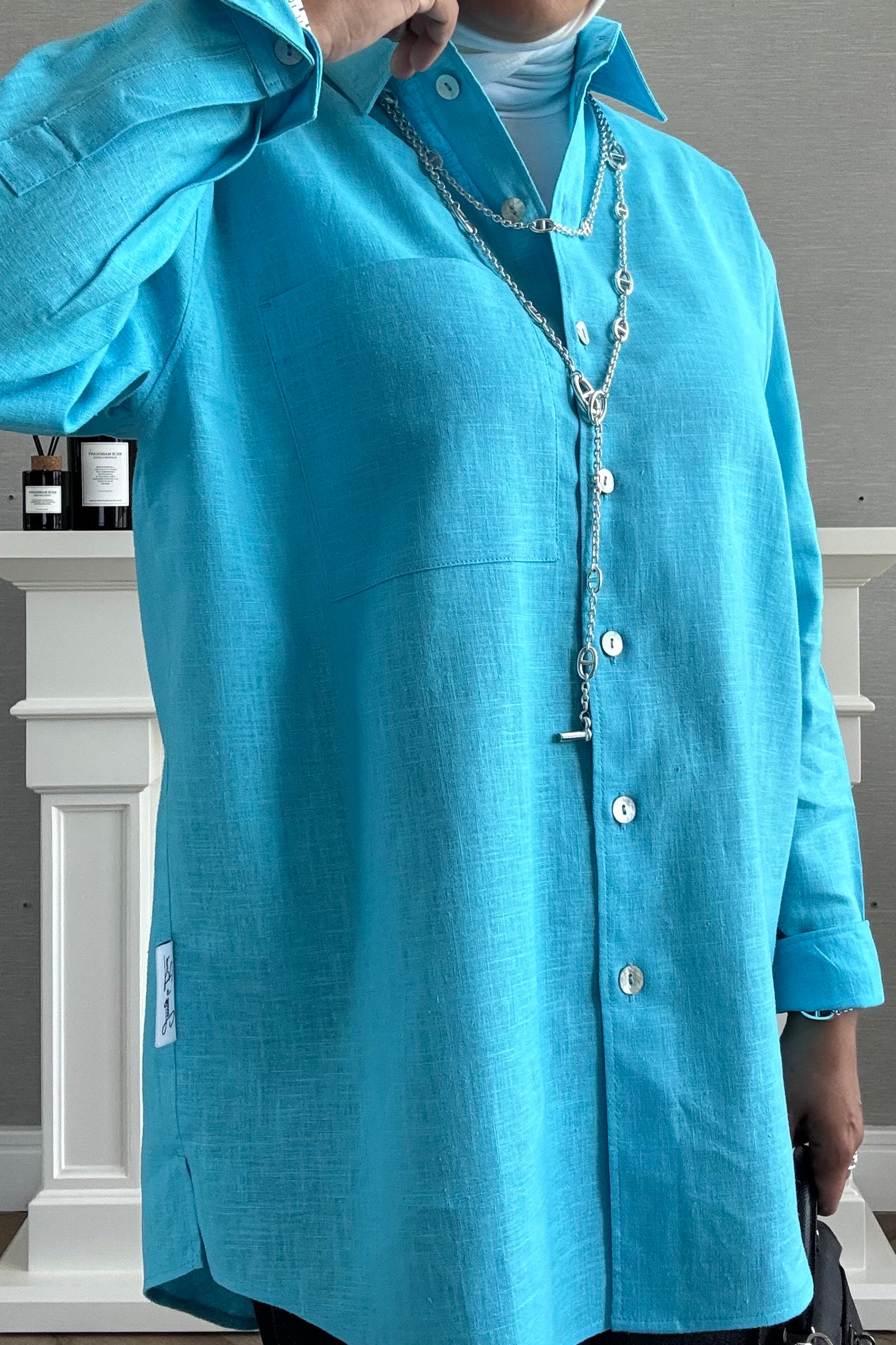 Linen Shirt - Sky Blue