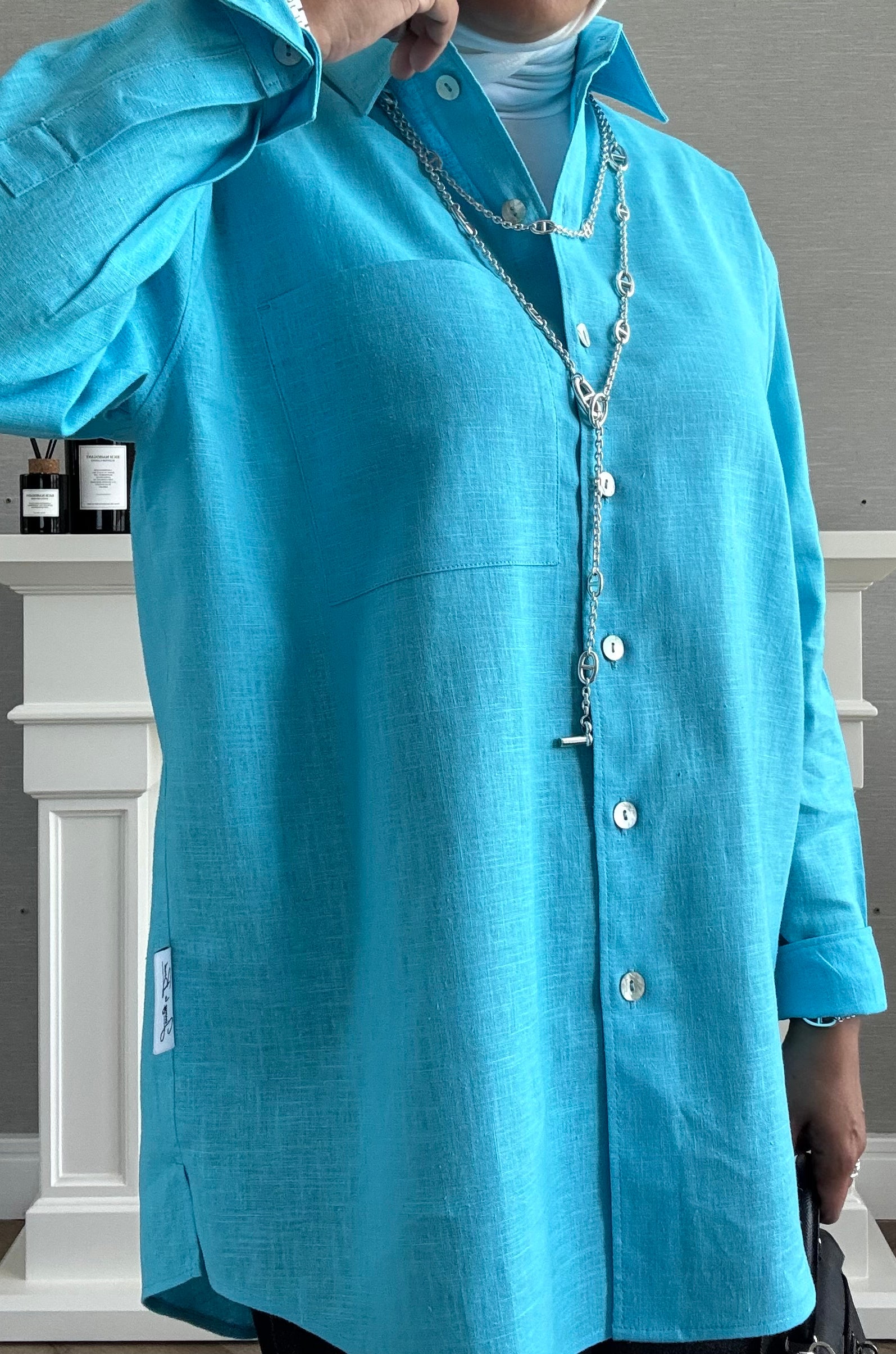 Linen Shirt - Sky Blue