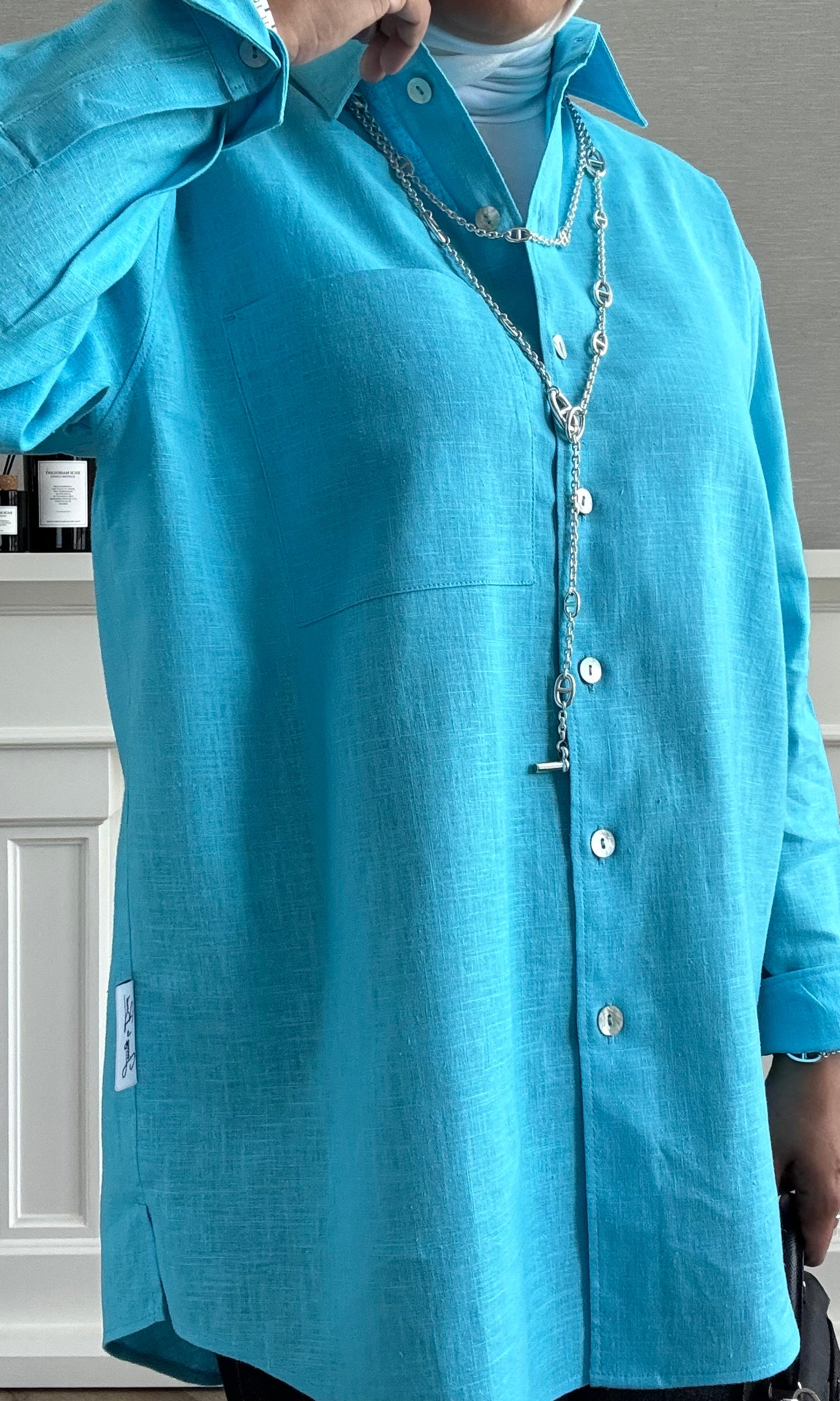 Linen Shirt - Sky Blue