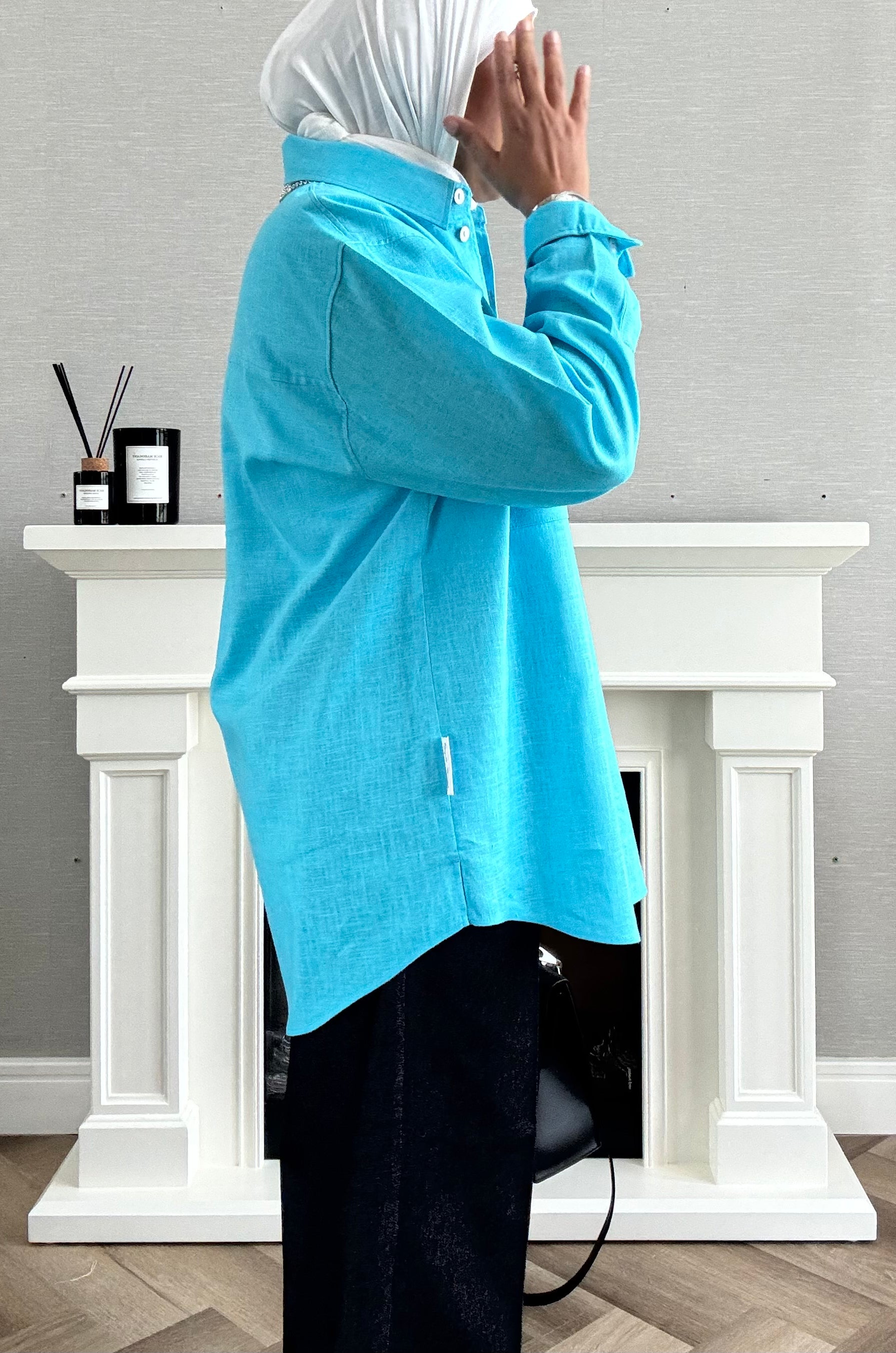 Linen Shirt - Sky Blue