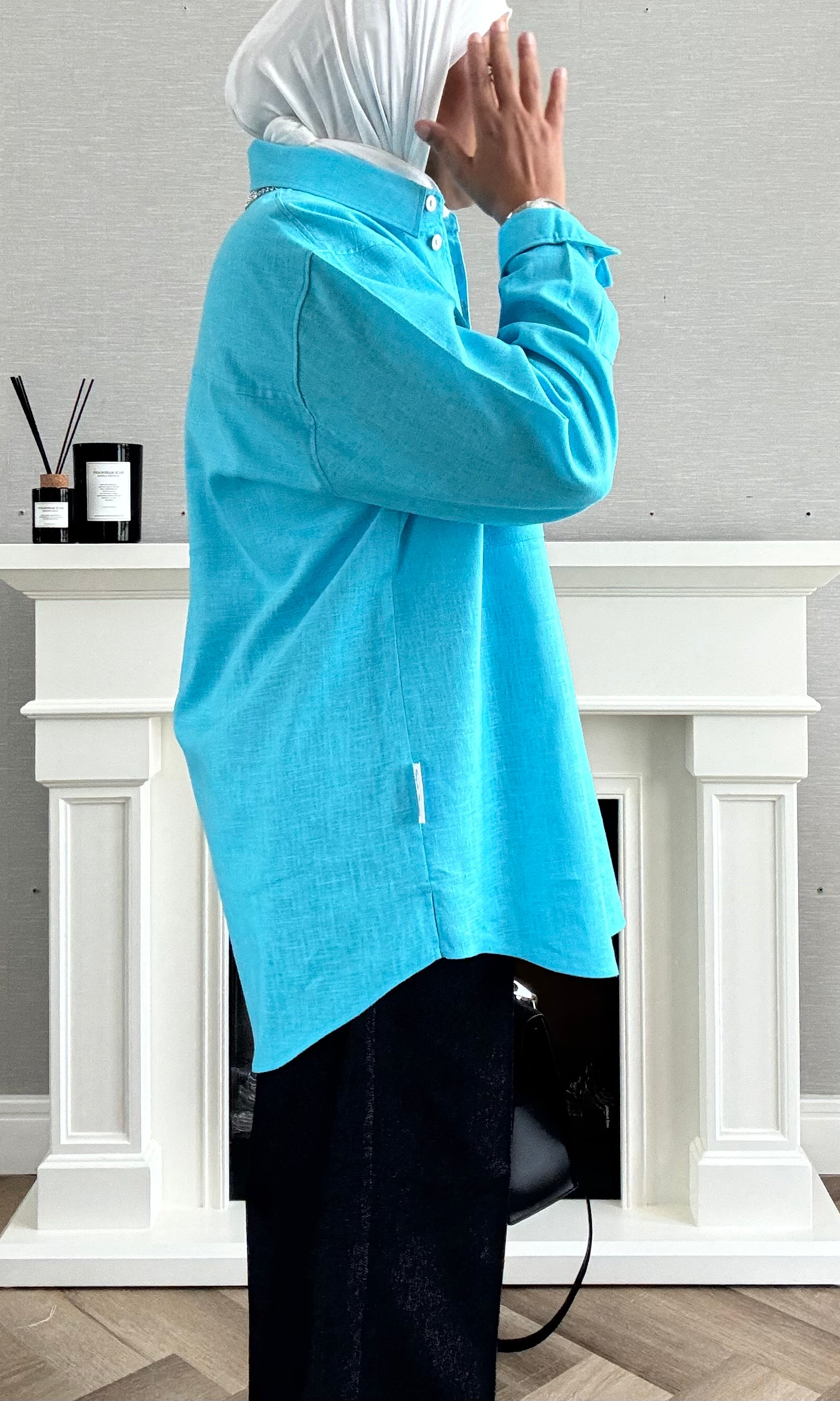 Linen Shirt - Sky Blue