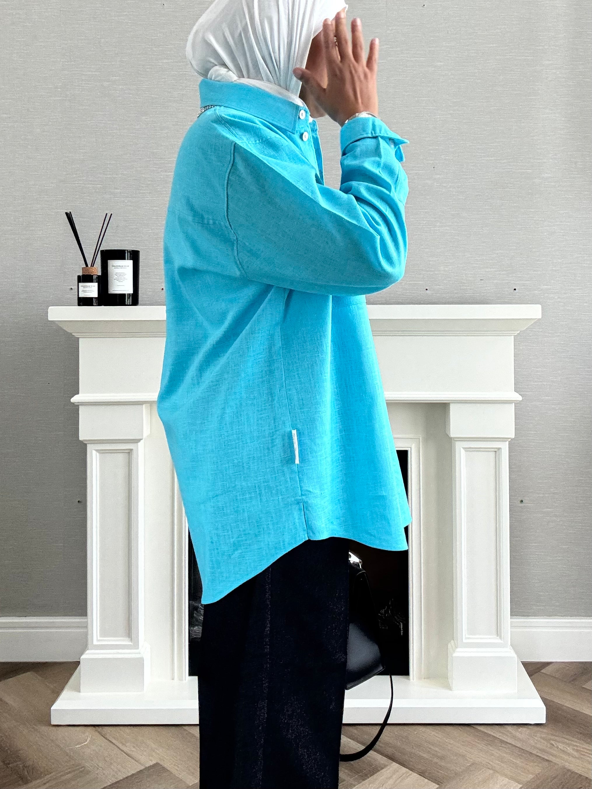 Linen Shirt - Sky Blue