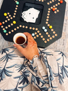 Ready - L110 Palm Beige Pleats Jalabiya