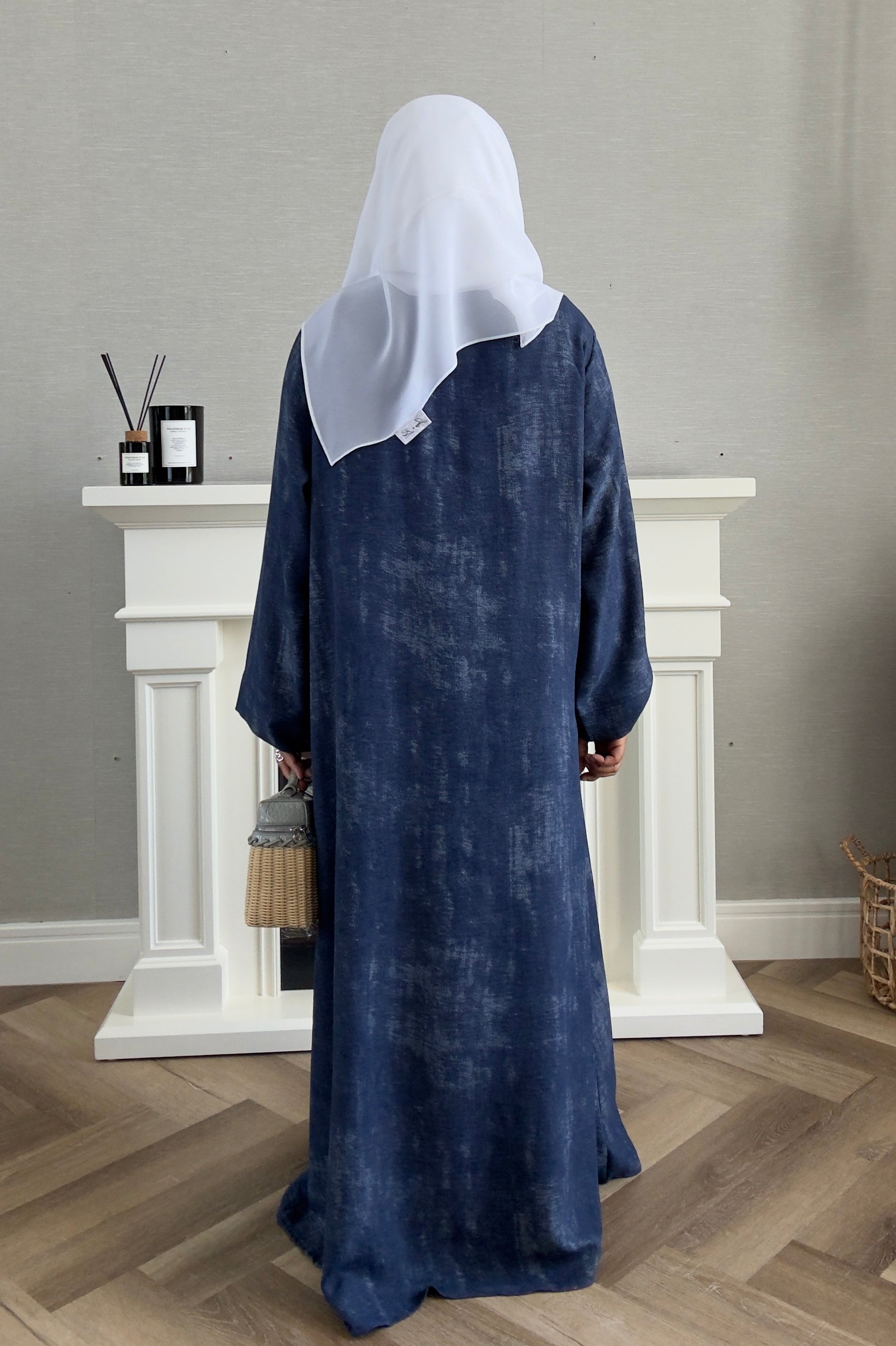 Laila Dress with Belt - Navy Blue