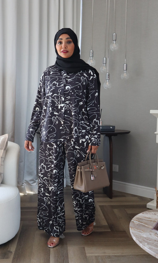 Cendrella Set - White/Black