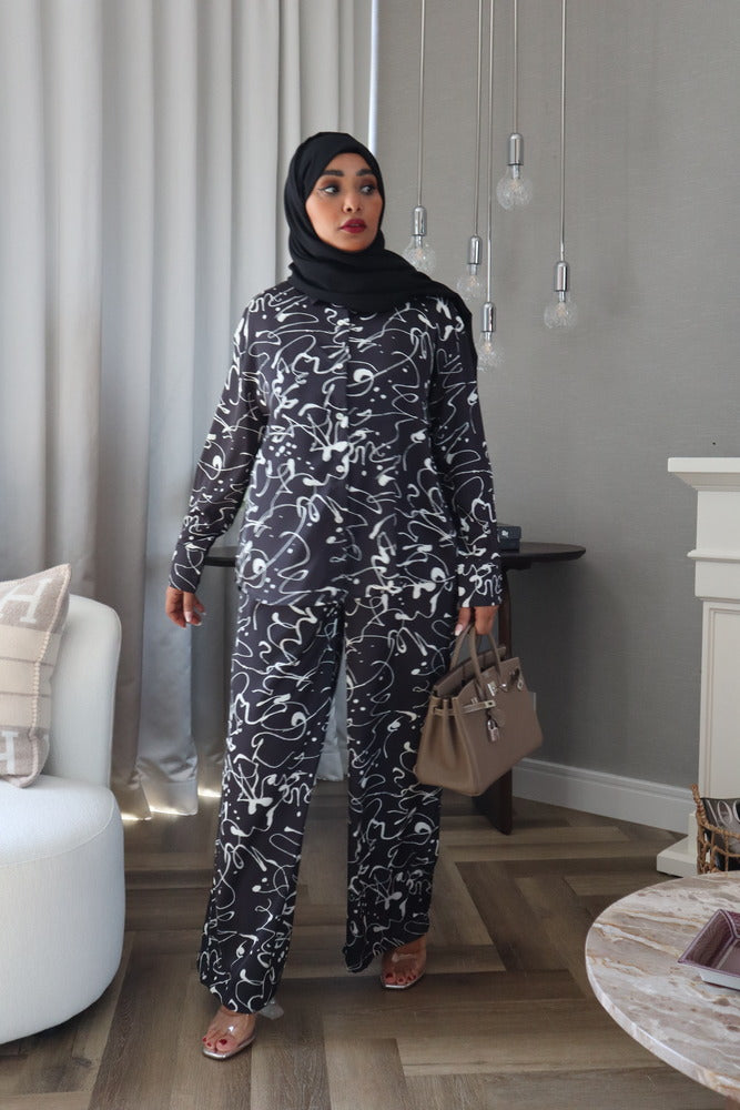 Cendrella Set - White/Black