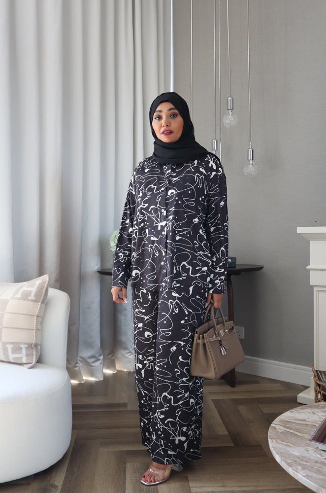 Cendrella Set - White/Black