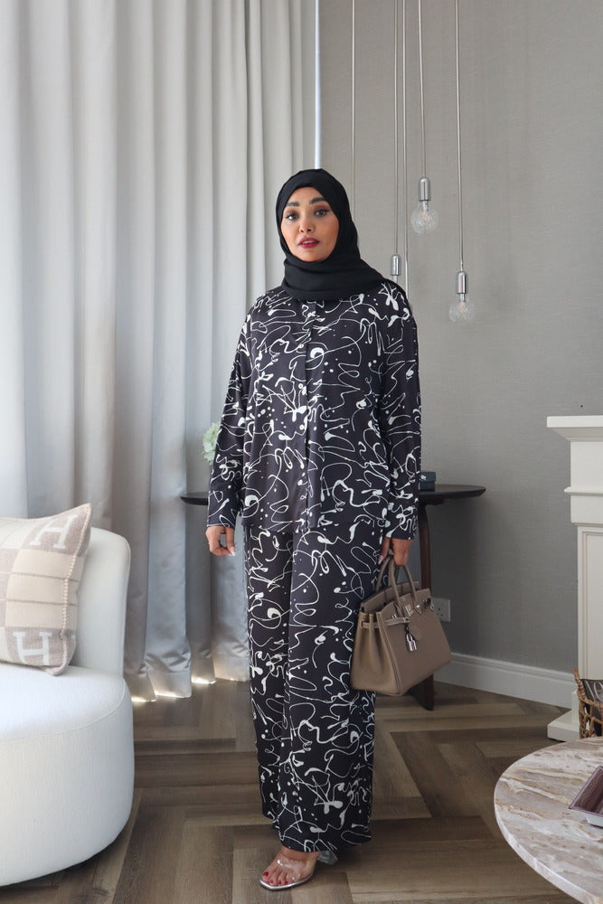 Cendrella Set - White/Black