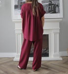 Half Sleeves Under Abaya Set - Maroon