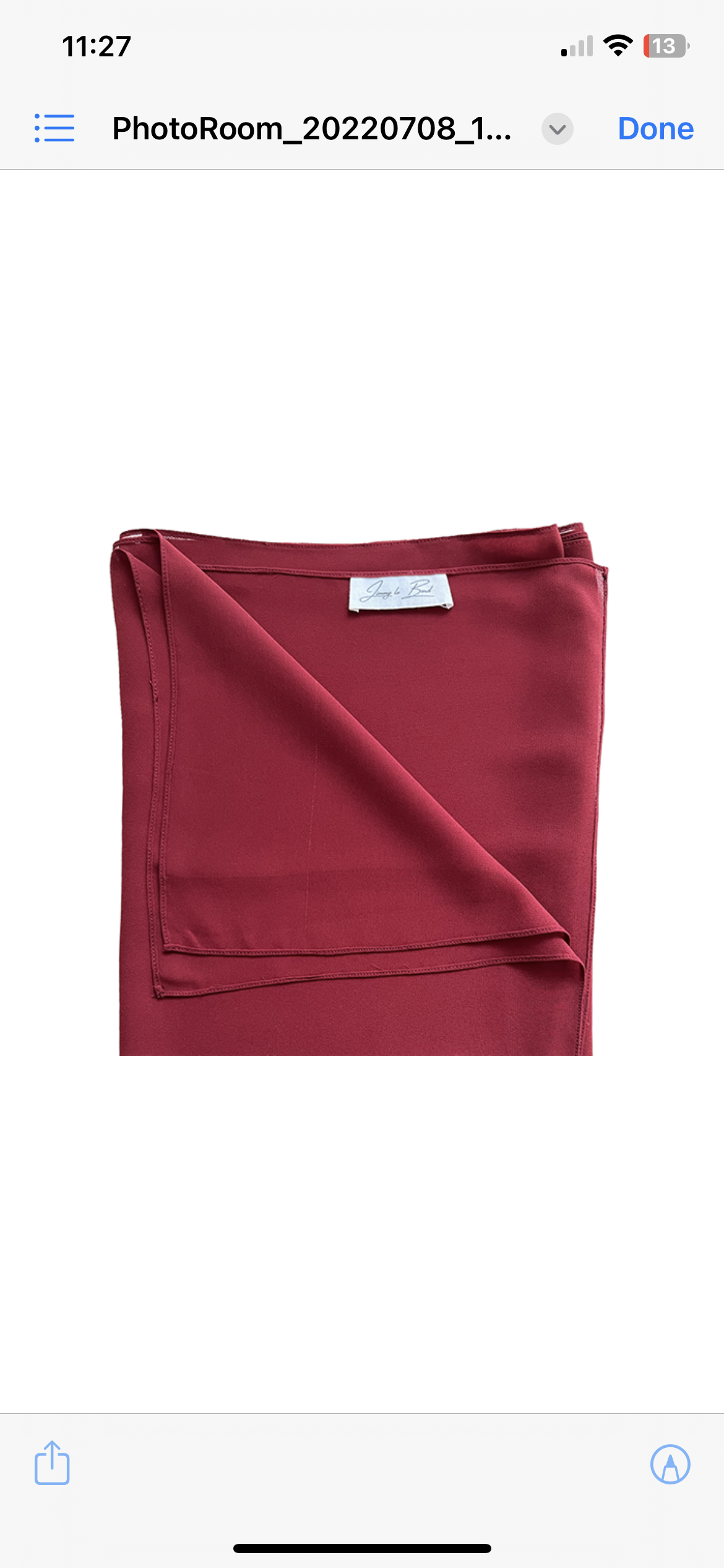 Chiffon Scarf - Maroon