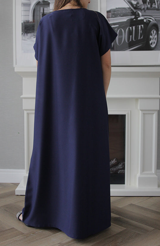 Dress Under Abaya - Navy Blue
