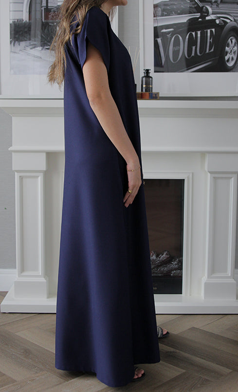 Dress Under Abaya - Navy Blue