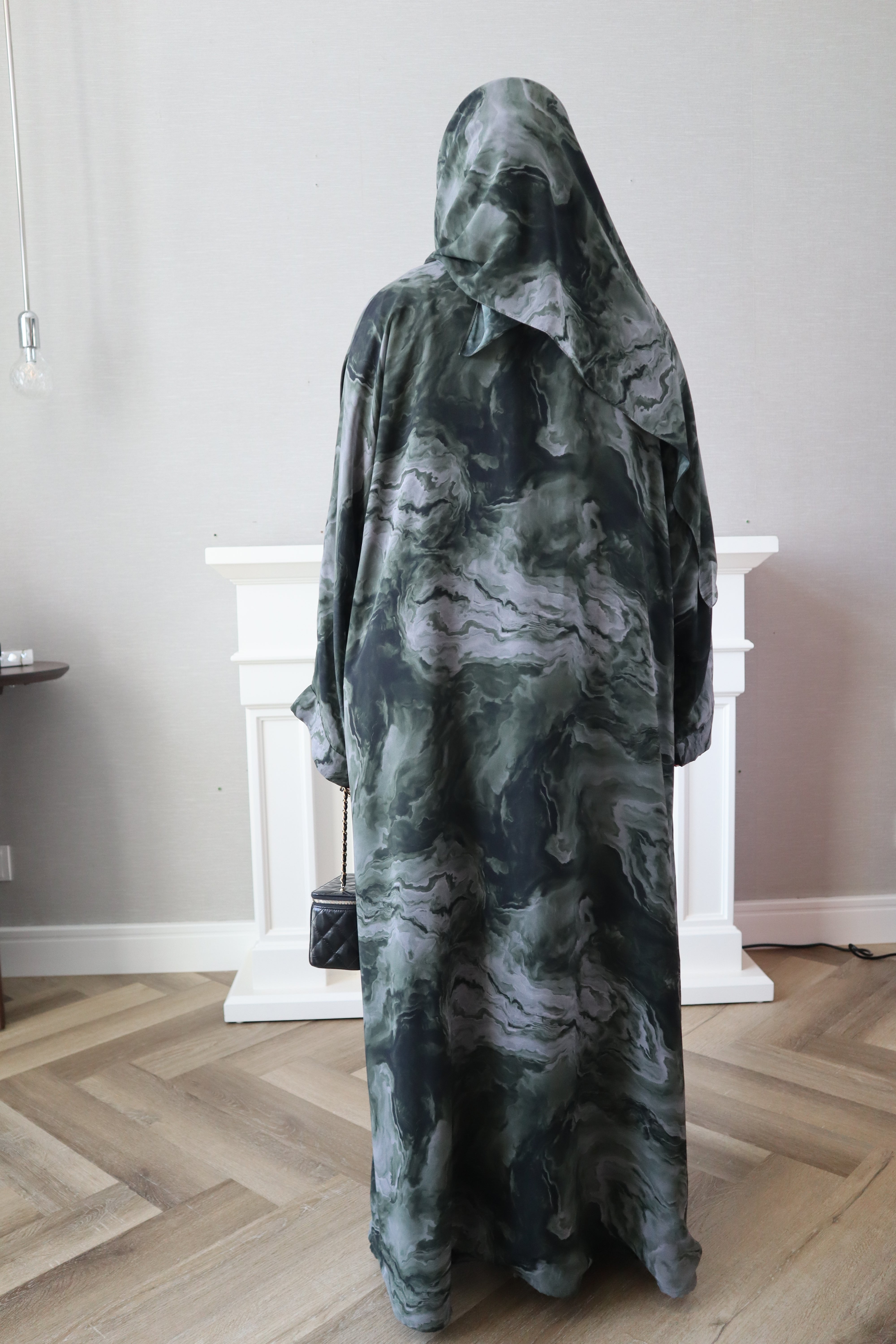 Customized Al Ain Abaya - Dark Green