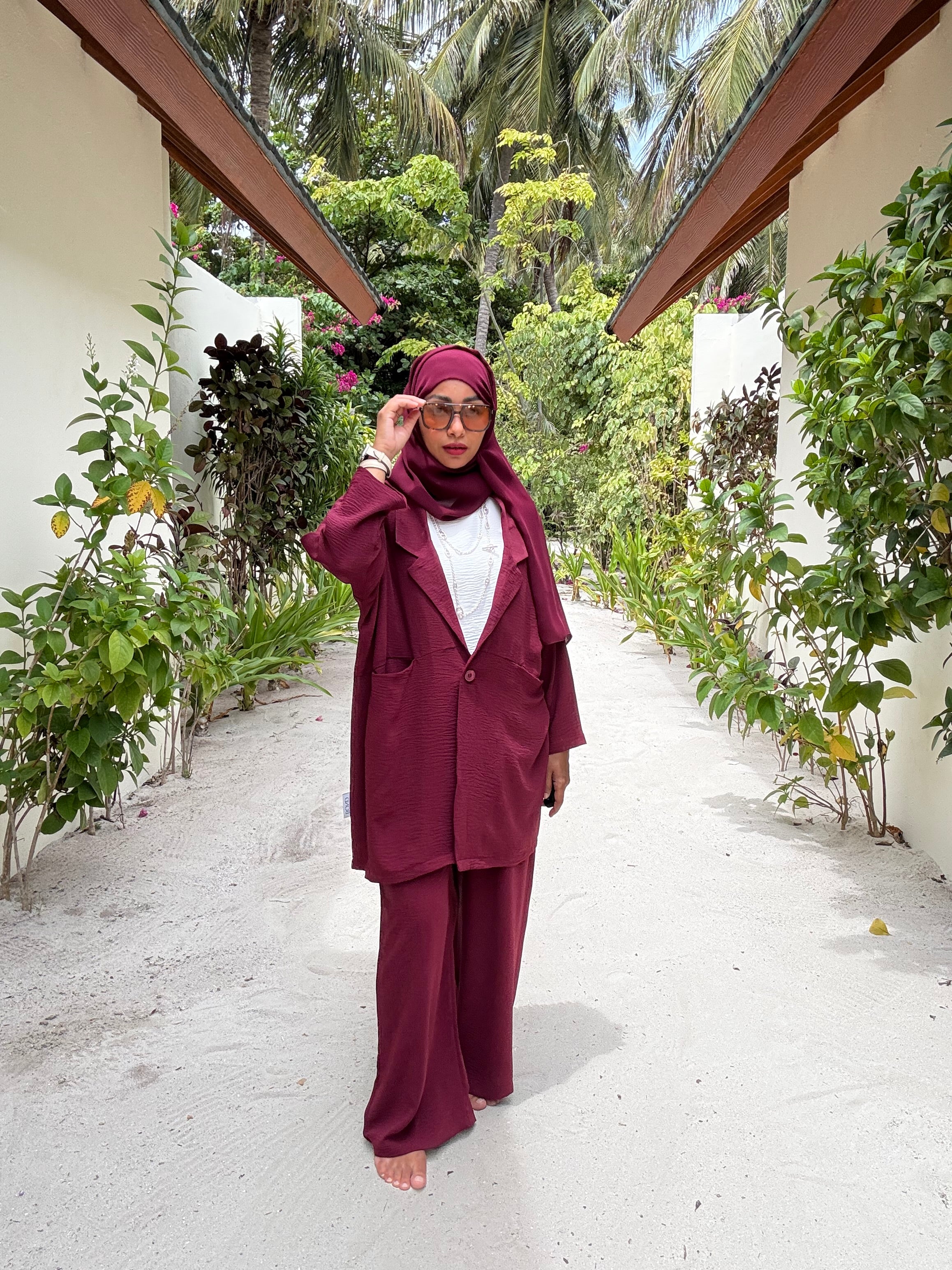 3 Pc Suit - Maroon