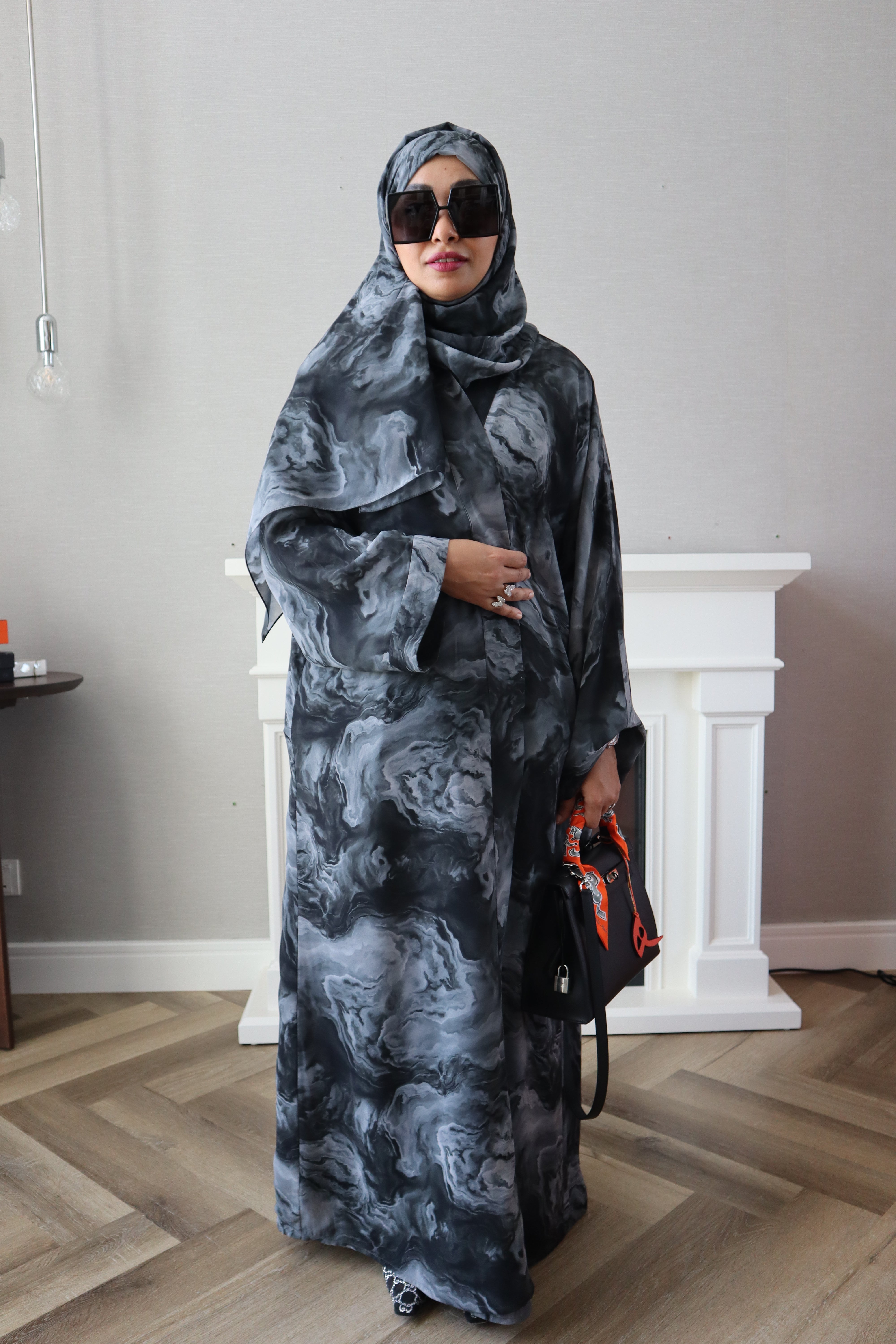 Customized Al Ain Abaya - Gray