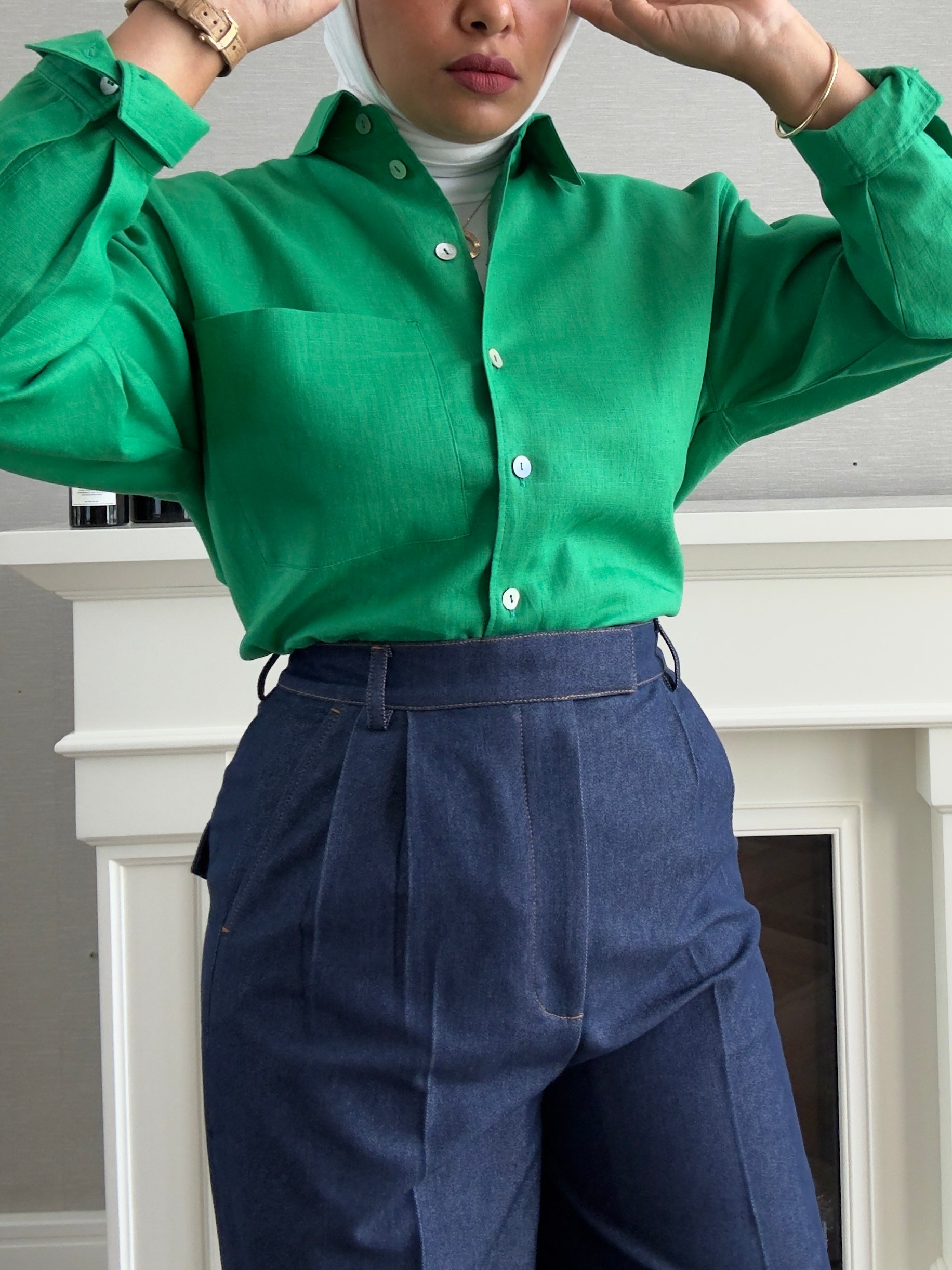 Denim Pants - Navy Blue