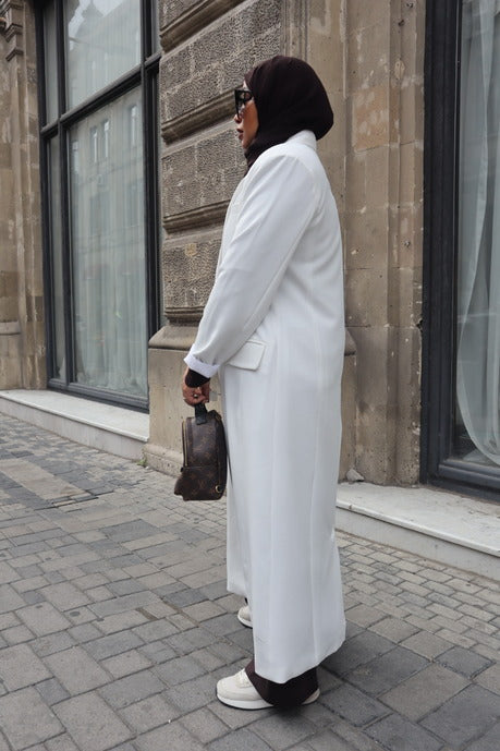 Maxi Blazer - White