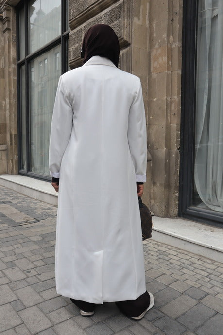 Maxi Blazer - White