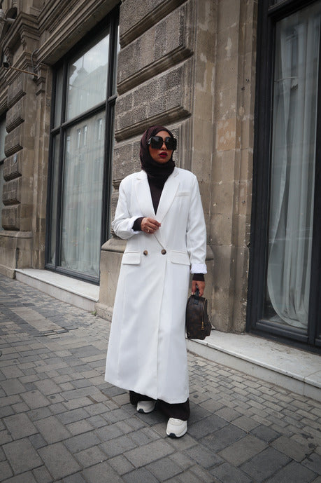 Maxi Blazer - White