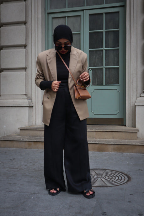 Oversized Blazer - Brown