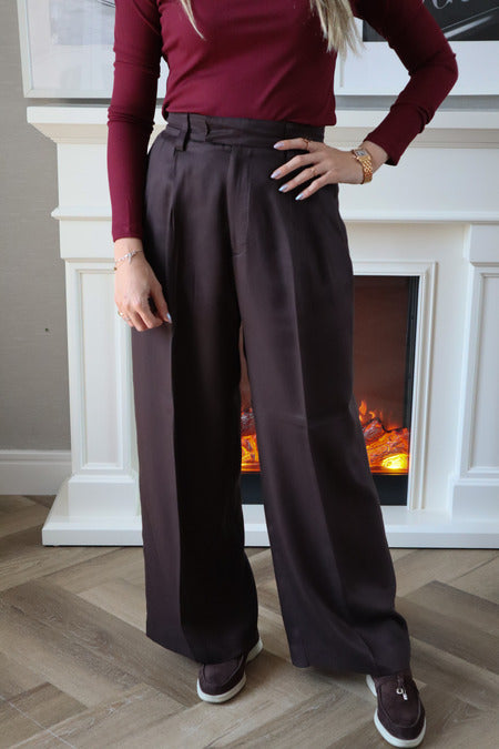 Long Sleeves Basic Top - Maroon