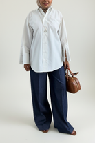 Oversized Poplin Shirt - White