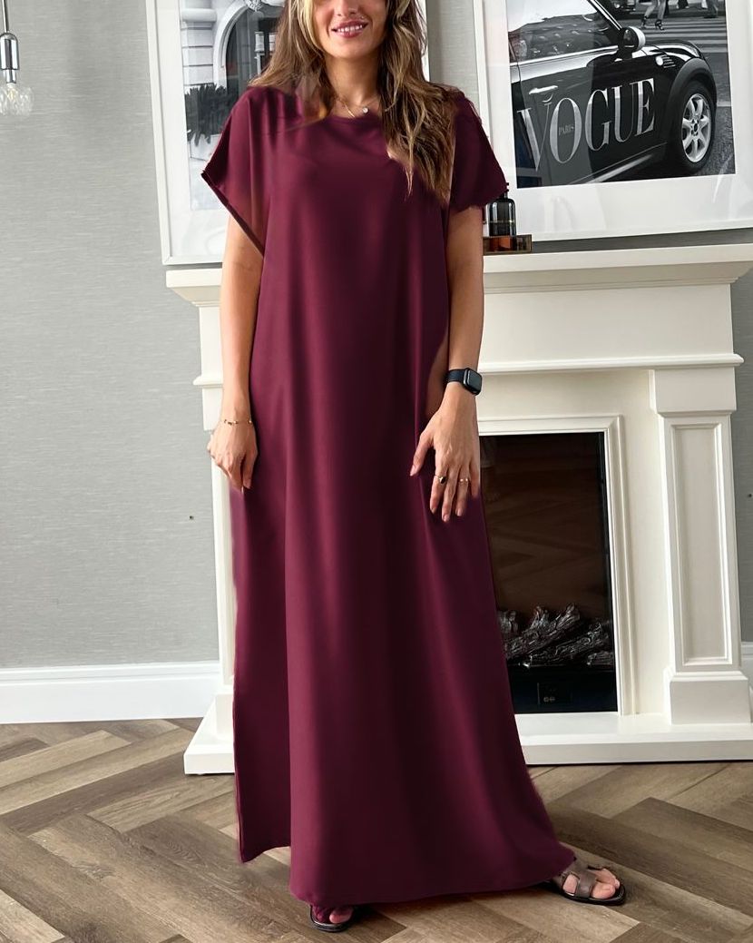 Dress Under Abaya - Maroon