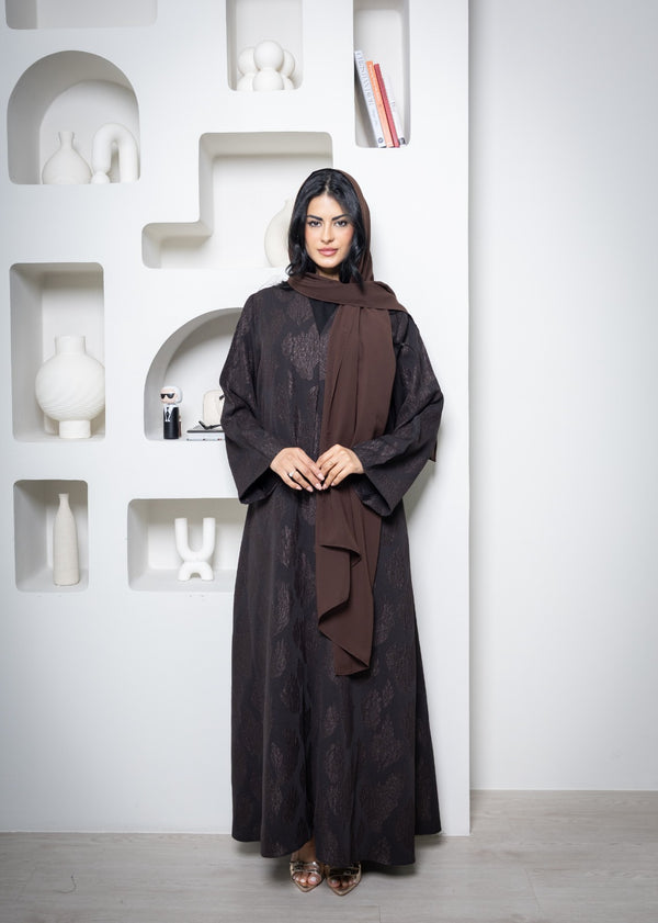 Abaya 109 Brown Ready