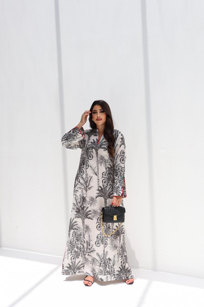 Ready - L31 White Black Jalabiya